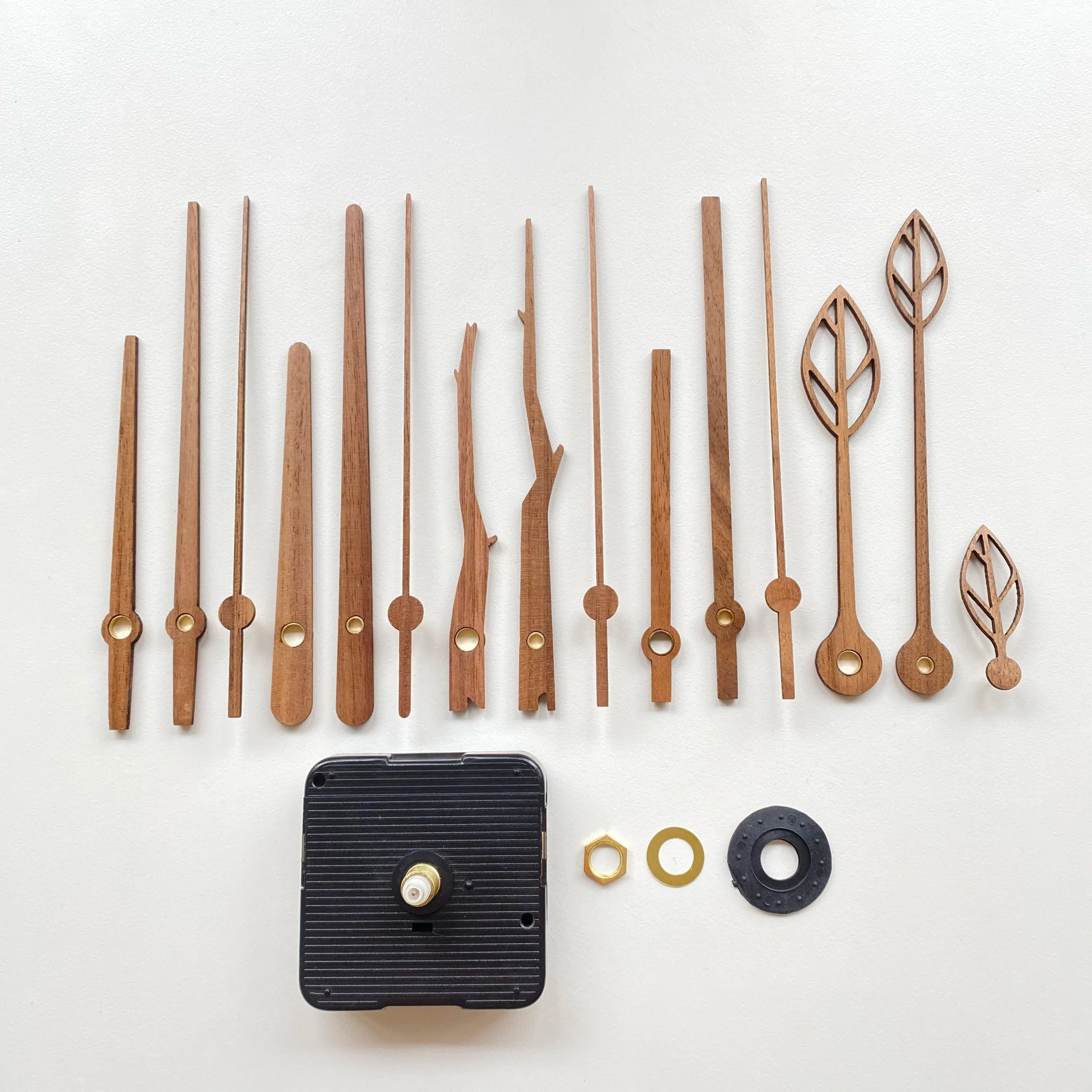 Silent High Torque Quartz Clock Movement Kit With Wooden Hands 4