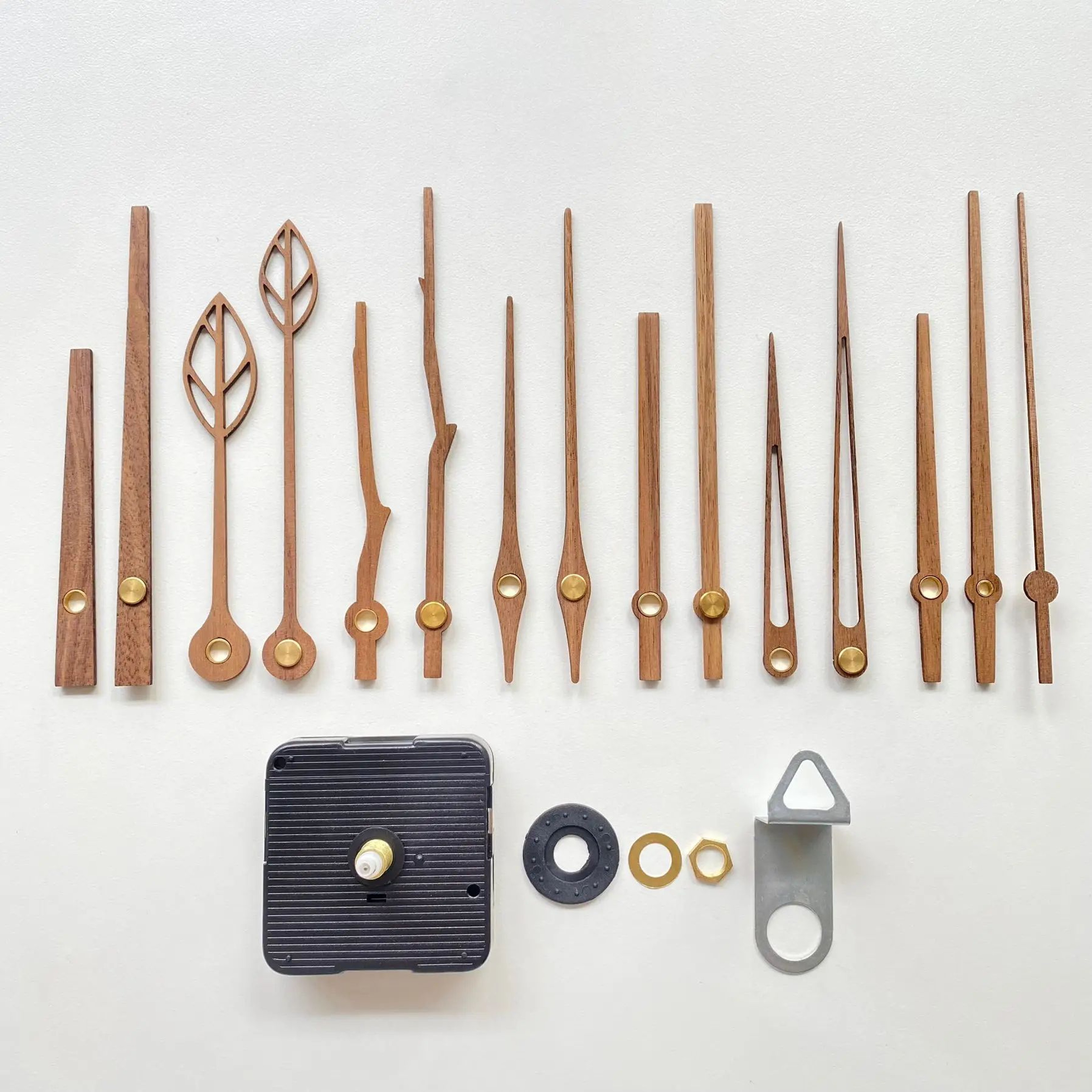 Silent High Torque Quartz Clock Movement Kit With Wooden Hands 5
