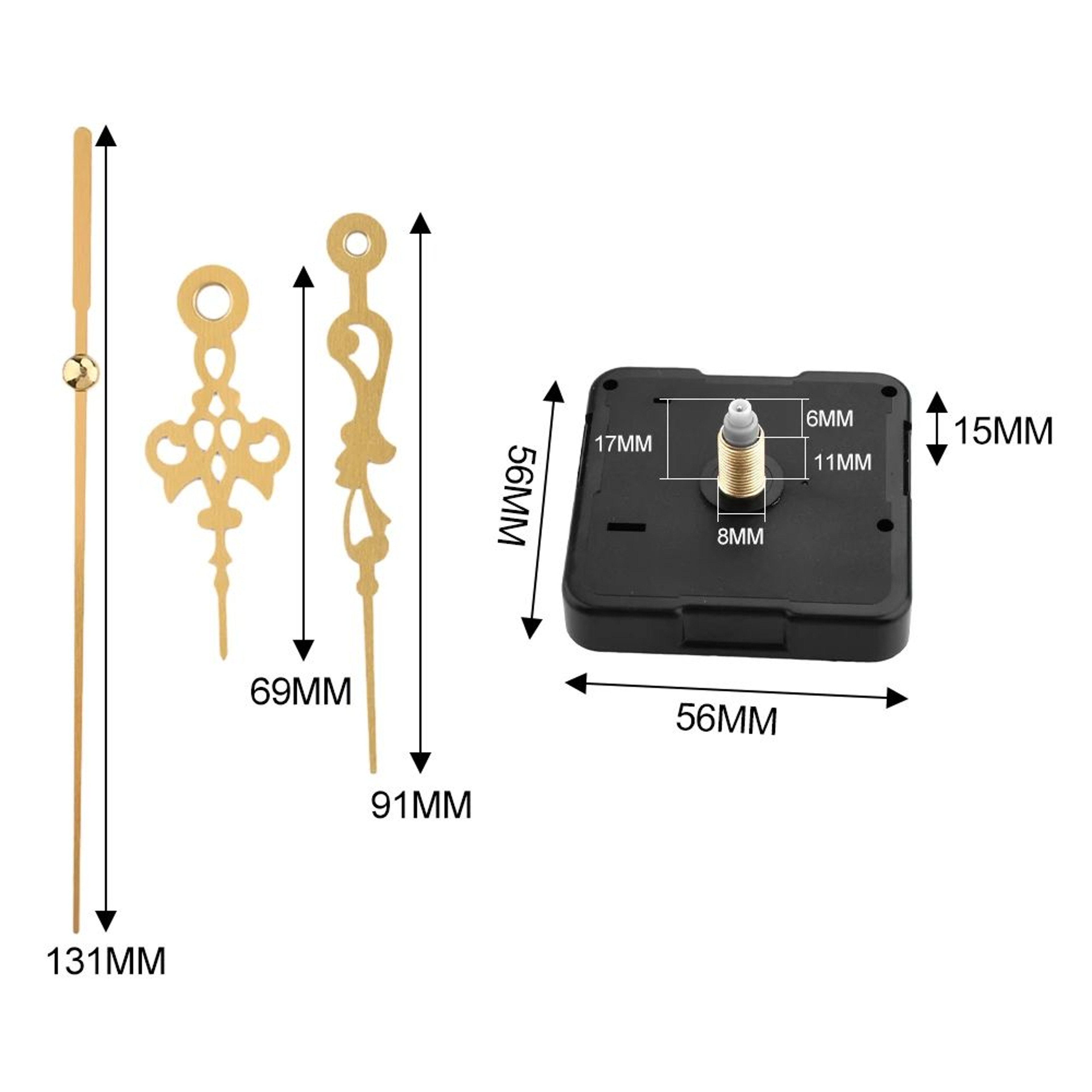 Professional Quartz Clock Movement And Hands Repair Kit 10