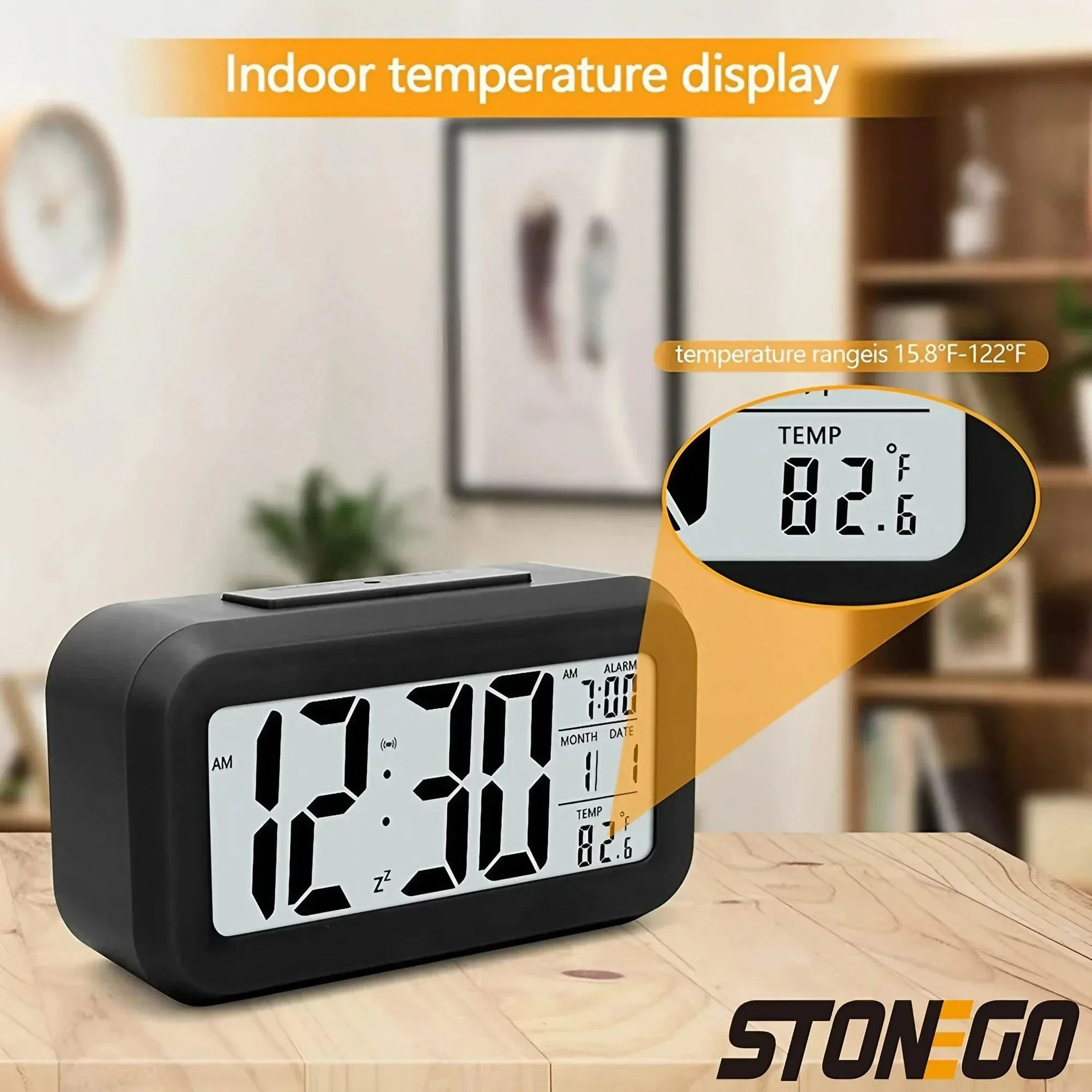 Mini LED Digital Alarm Clock With Backlight And Snooze 4