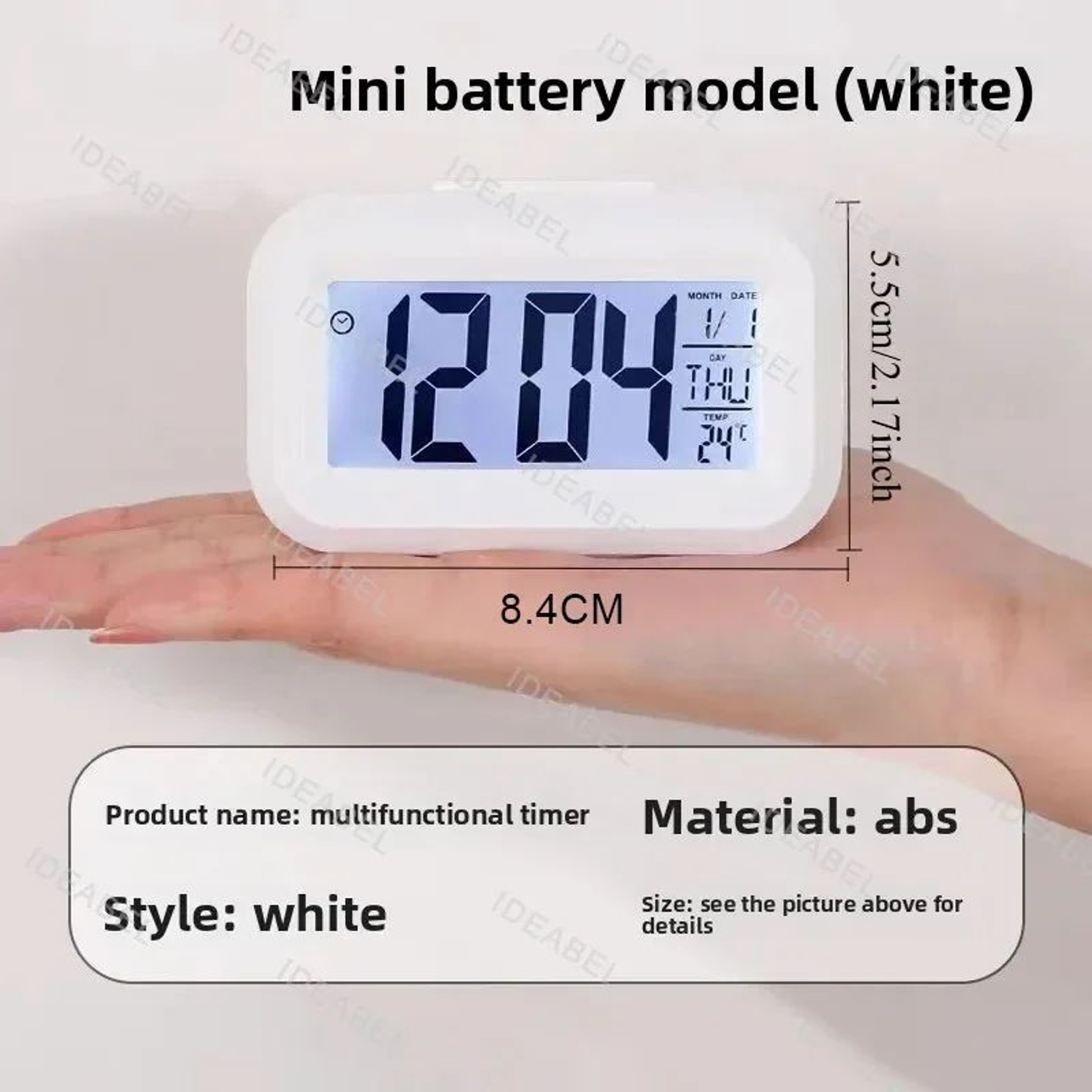 LED Digital Alarm Clock With Backlight And Calendar Display 4