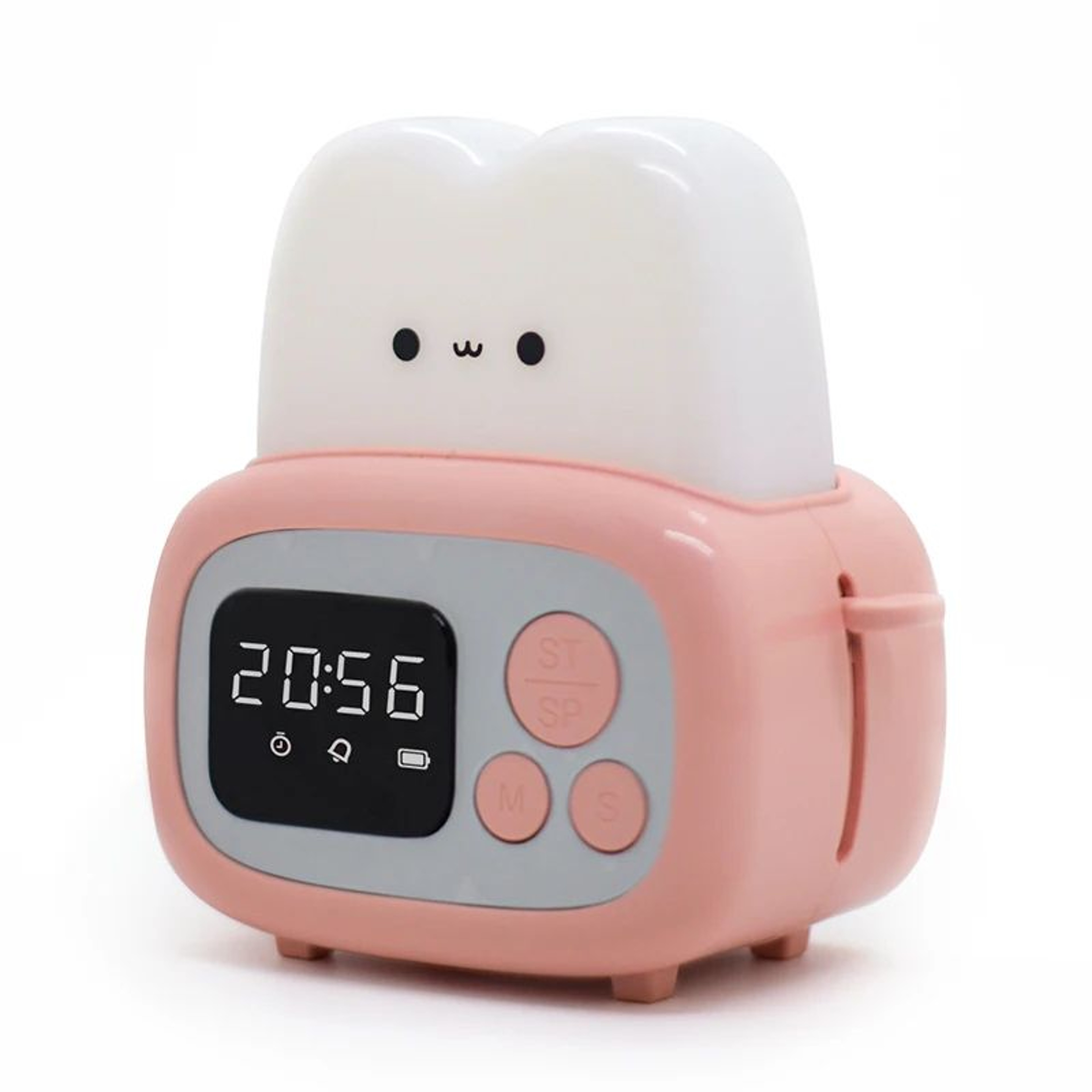 Creative Toaster LED Alarm Clock With Night Light And Timer 8