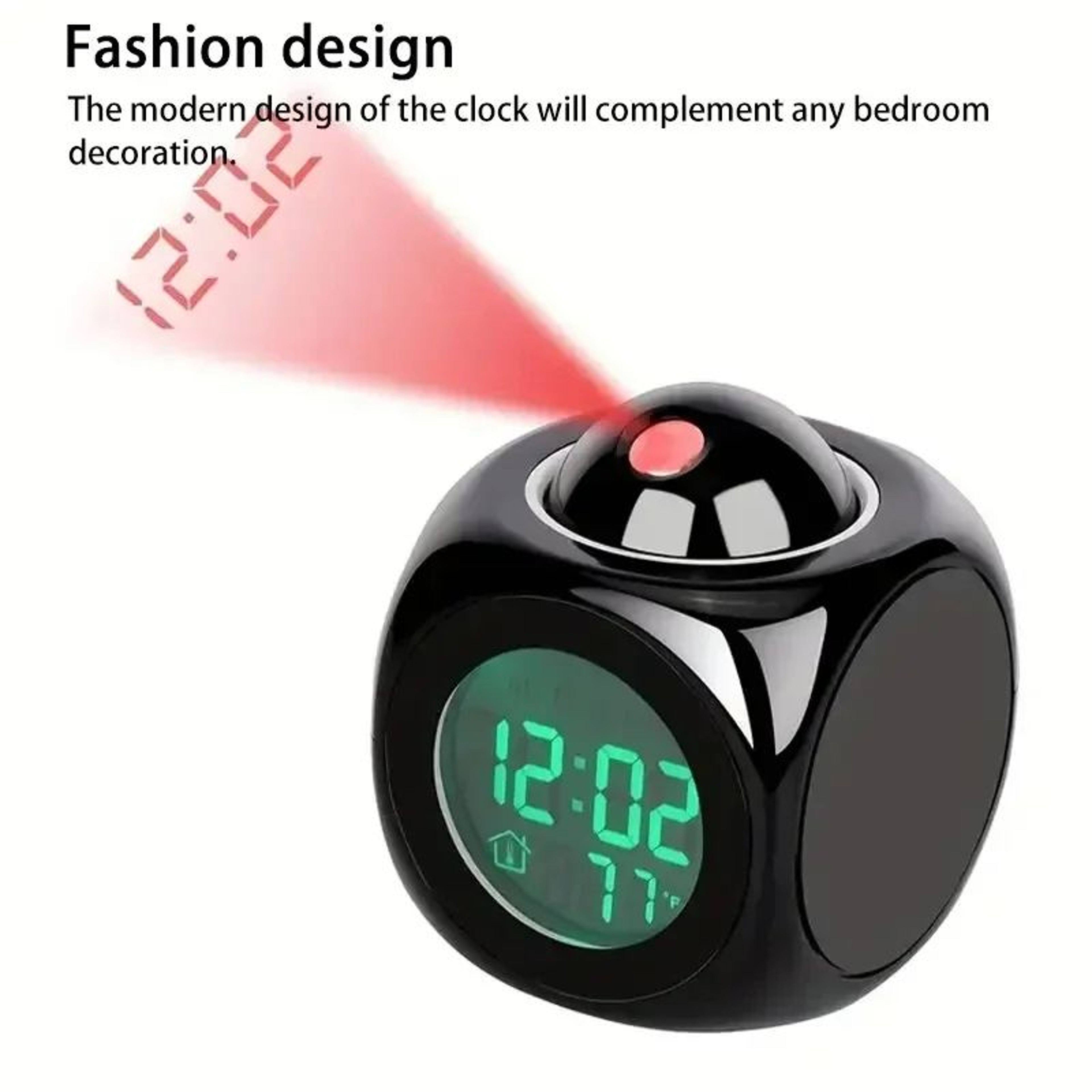 Digital Projection Alarm Clock With Ceiling Display And Temperature 1