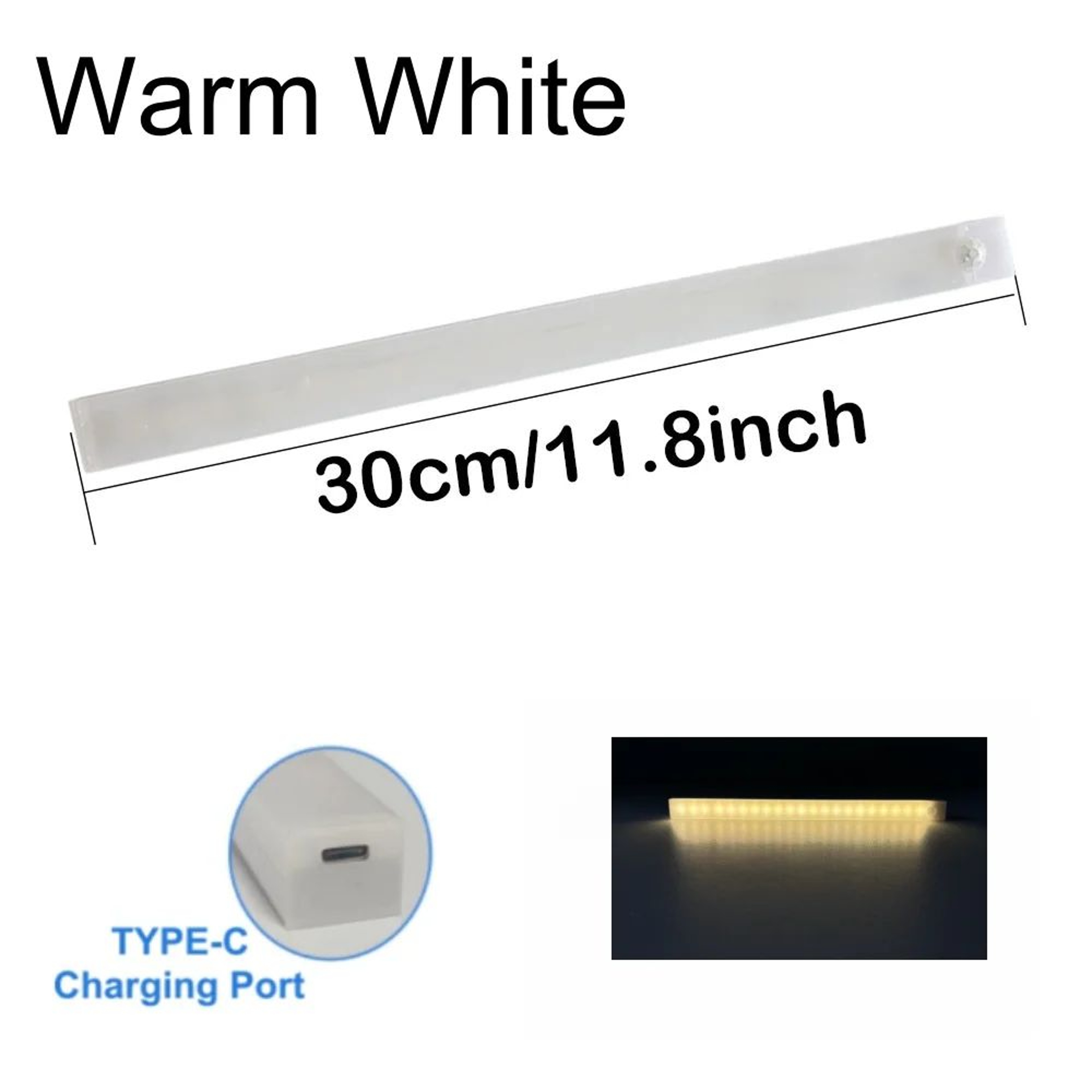 Rechargeable Motion Sensor LED Bar Light For Kitchen And Wardrobe 13