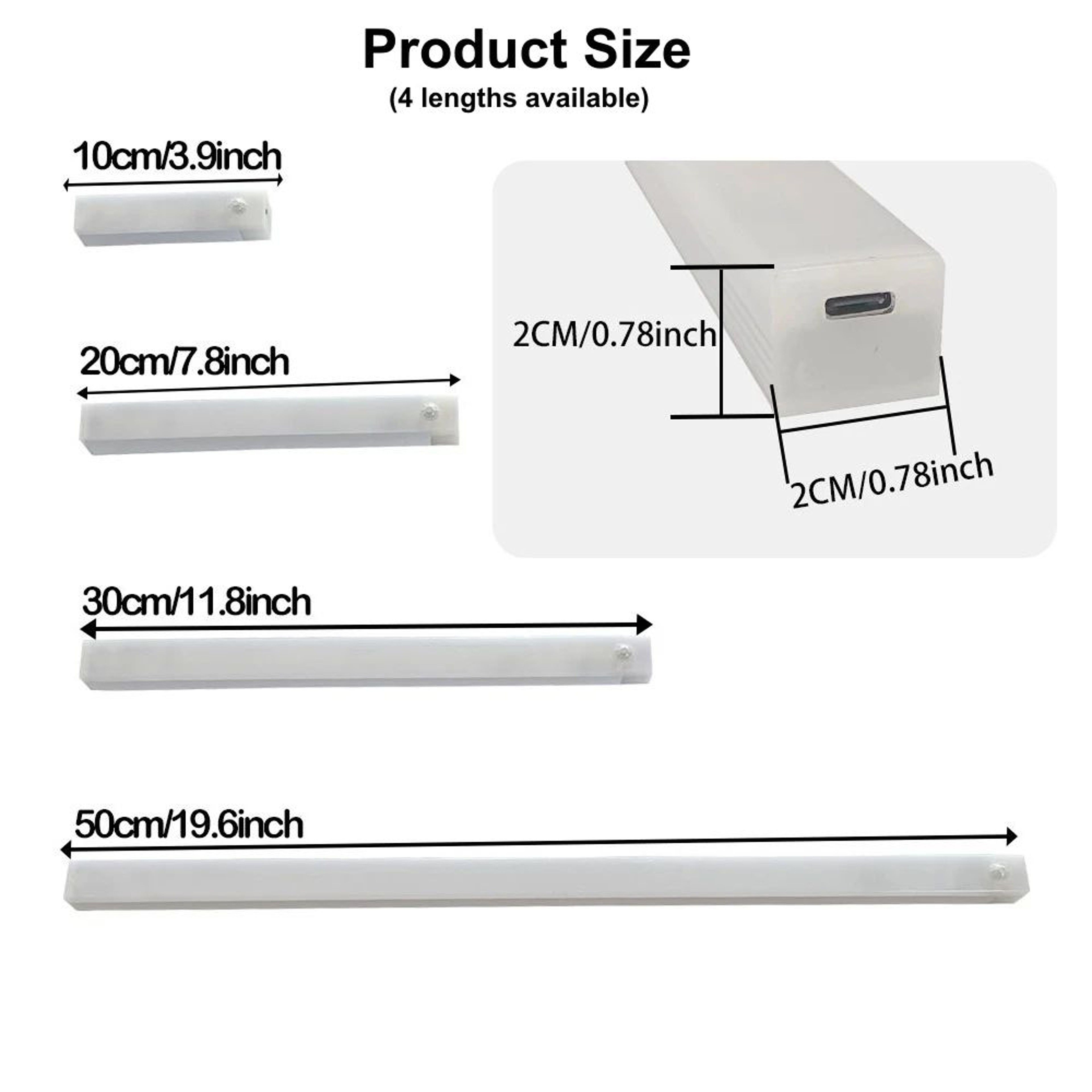 Rechargeable Motion Sensor LED Bar Light For Cabinet And Staircase 1