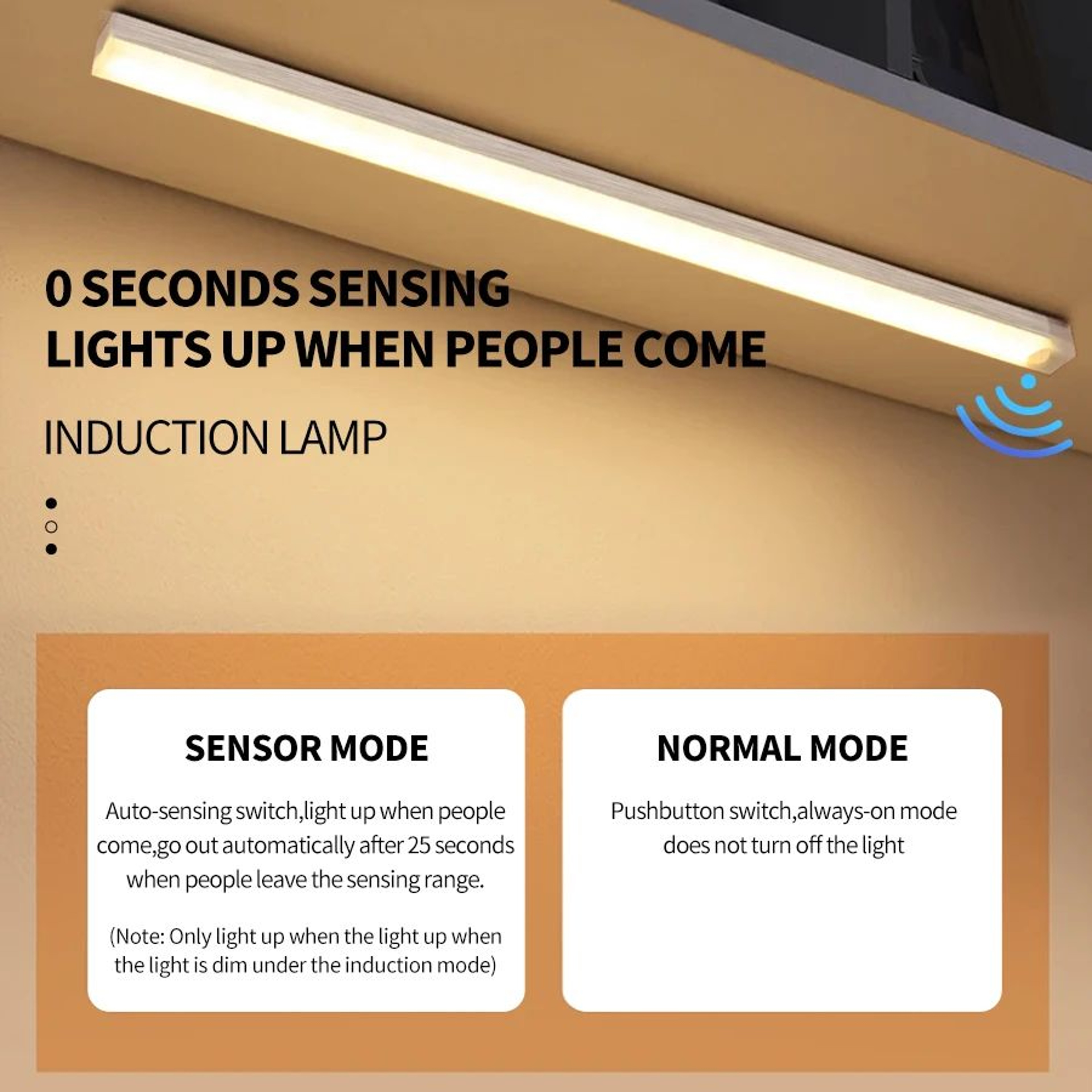 Rechargeable Motion Sensor LED Cabinet Light For Kitchen And Stairs 1