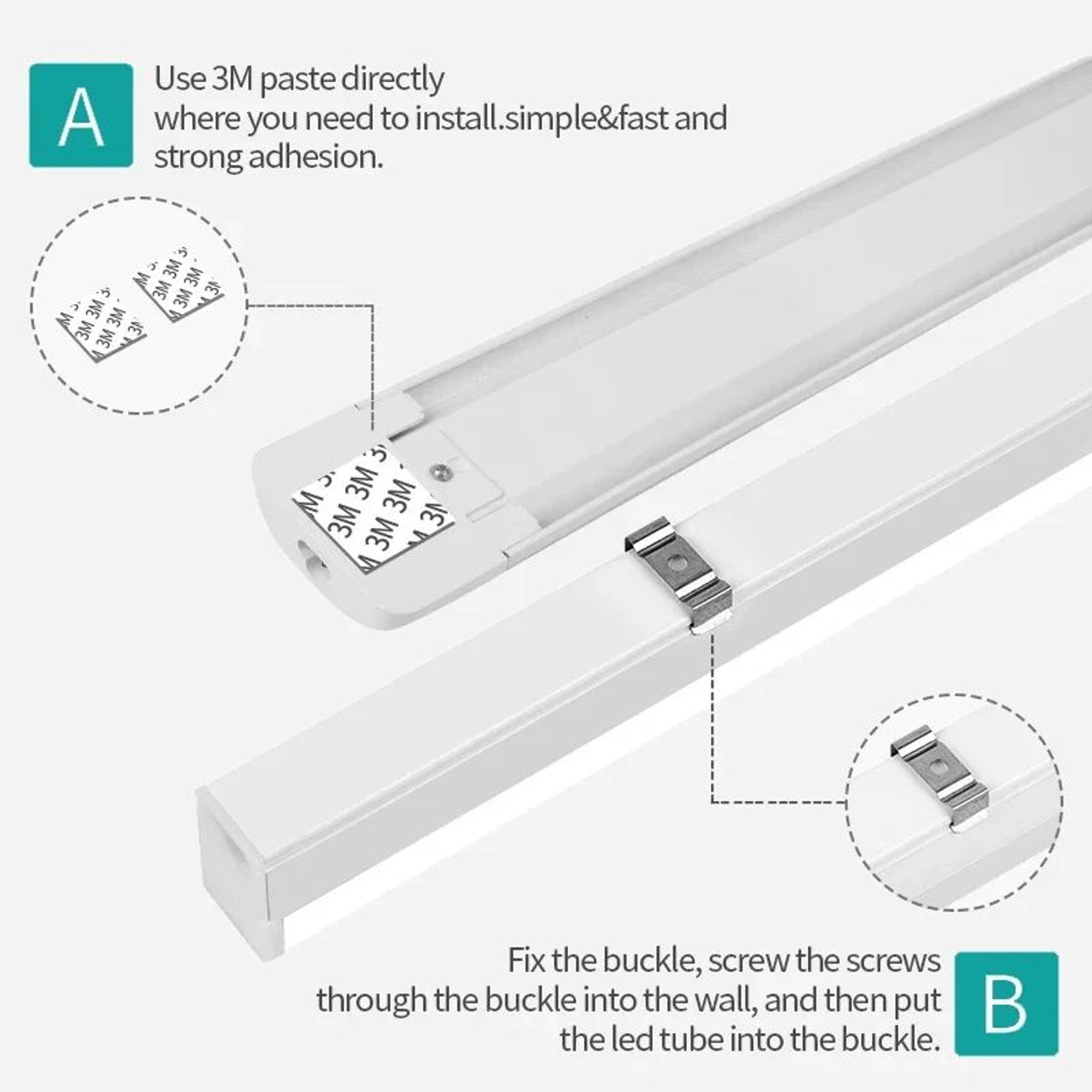 Super Bright LED Under Cabinet Kitchen Tube Light 4