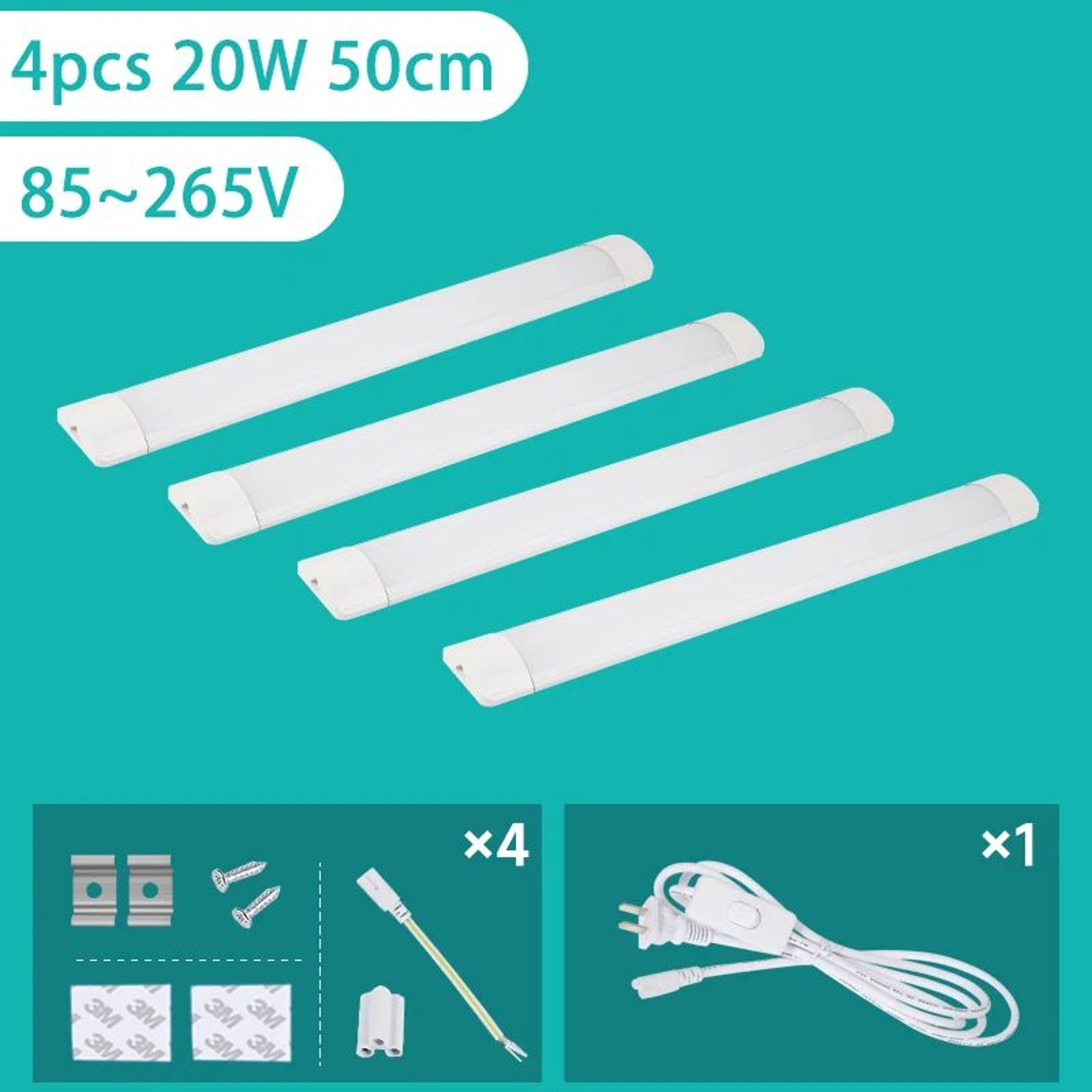 Super Bright LED Under Cabinet Kitchen Tube Light 9