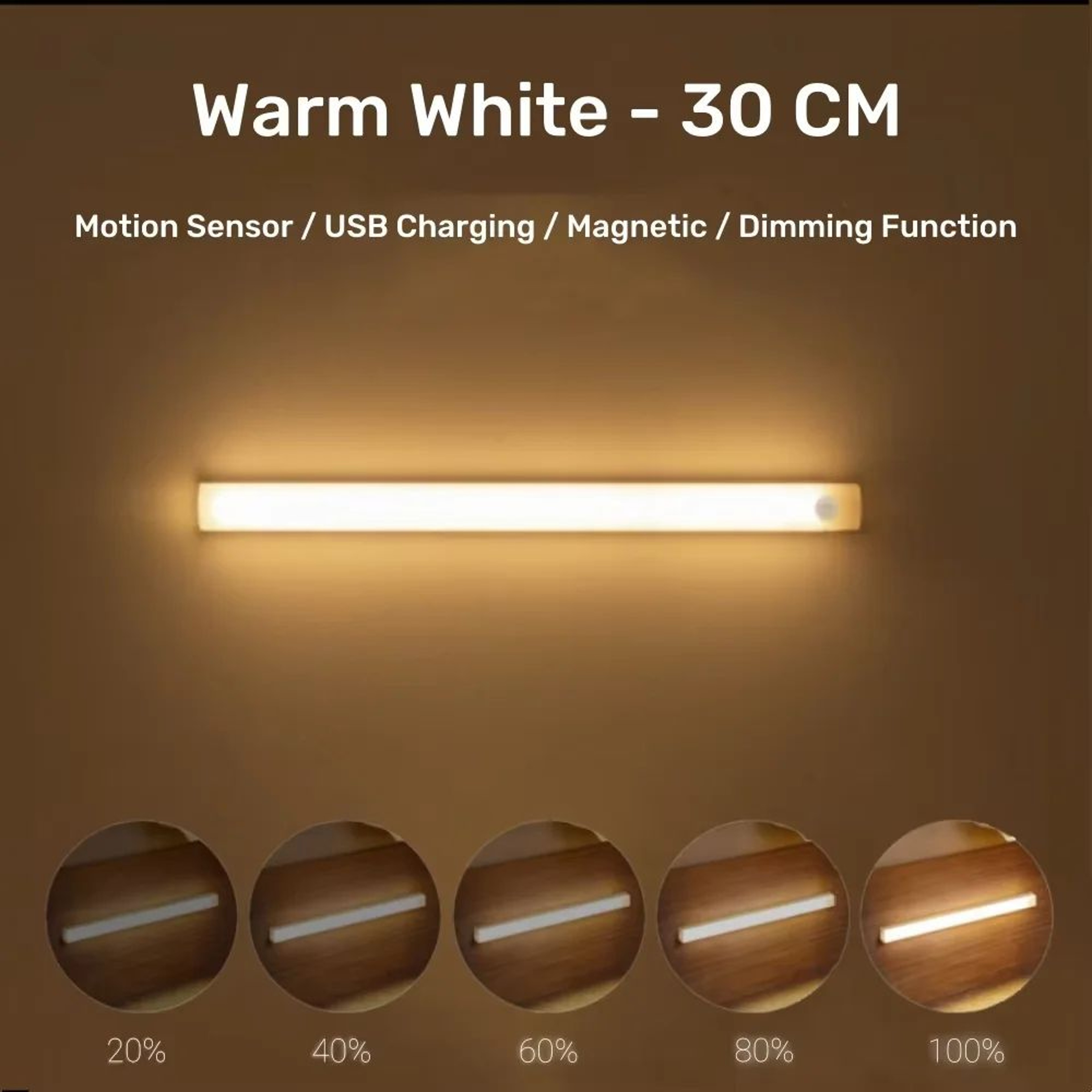 AITHEA Rechargeable Motion Sensor LED Bar Light 16