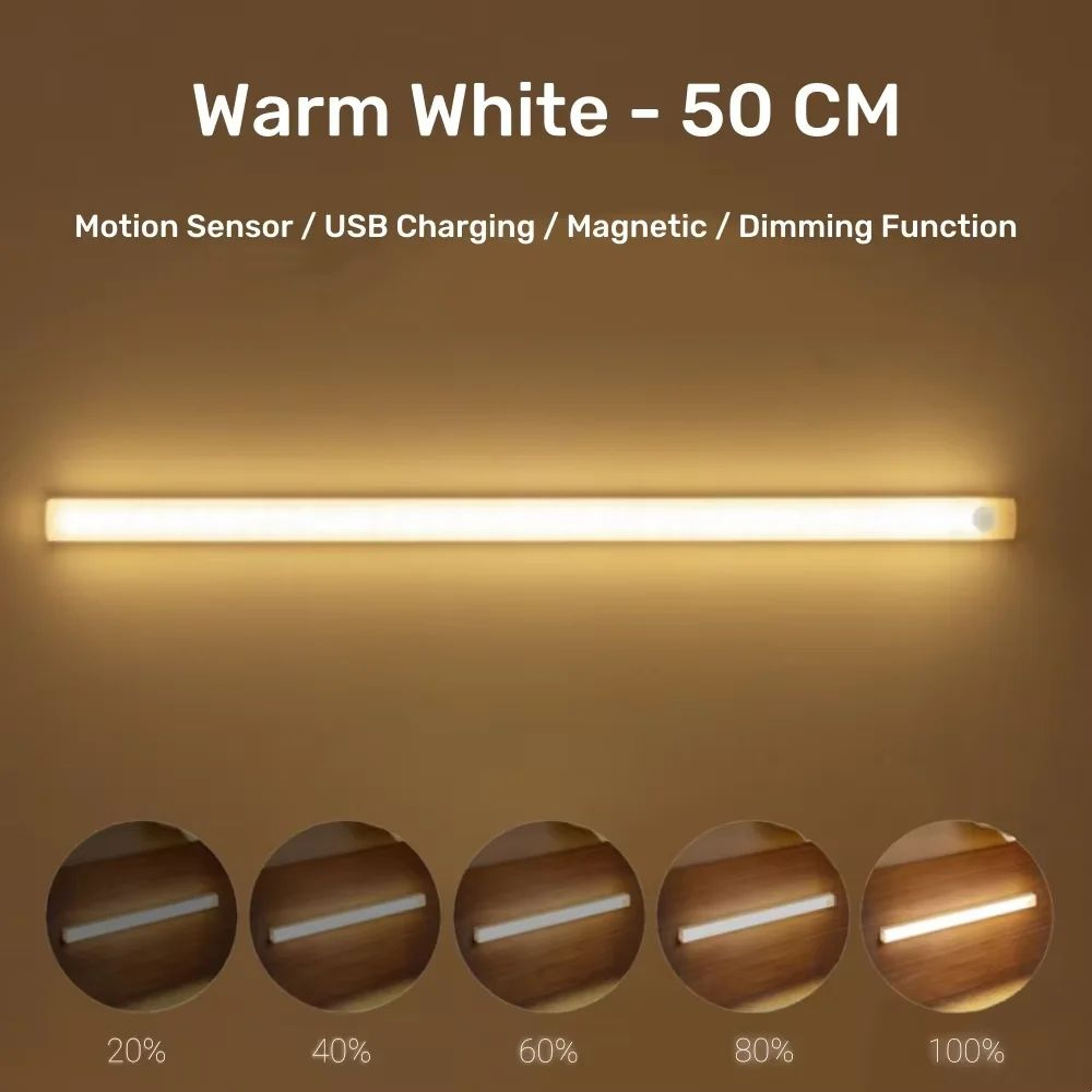 AITHEA Rechargeable Motion Sensor LED Bar Light 17