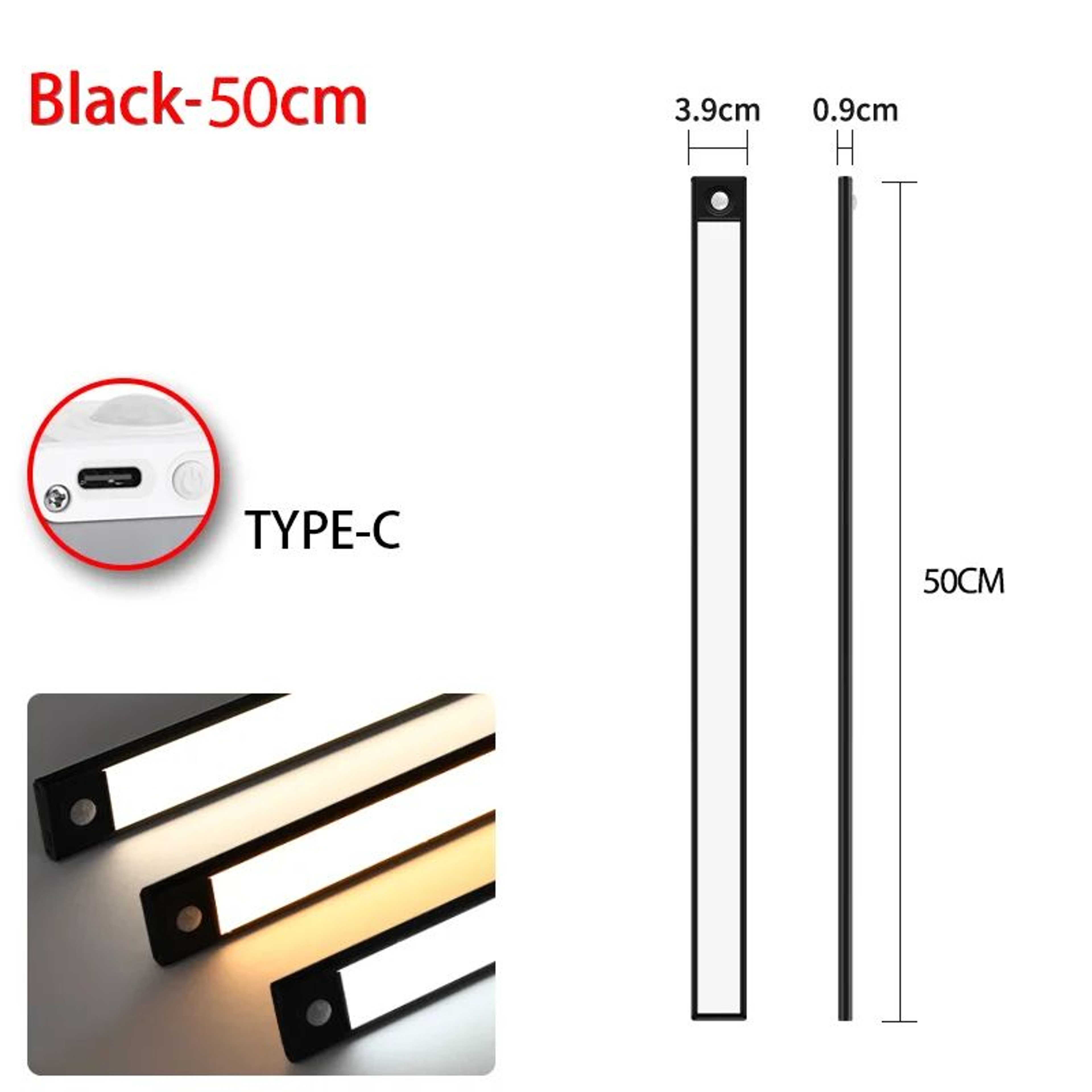 Motion Sensor LED Under Cabinet Night Light For Closet And Kitchen 13