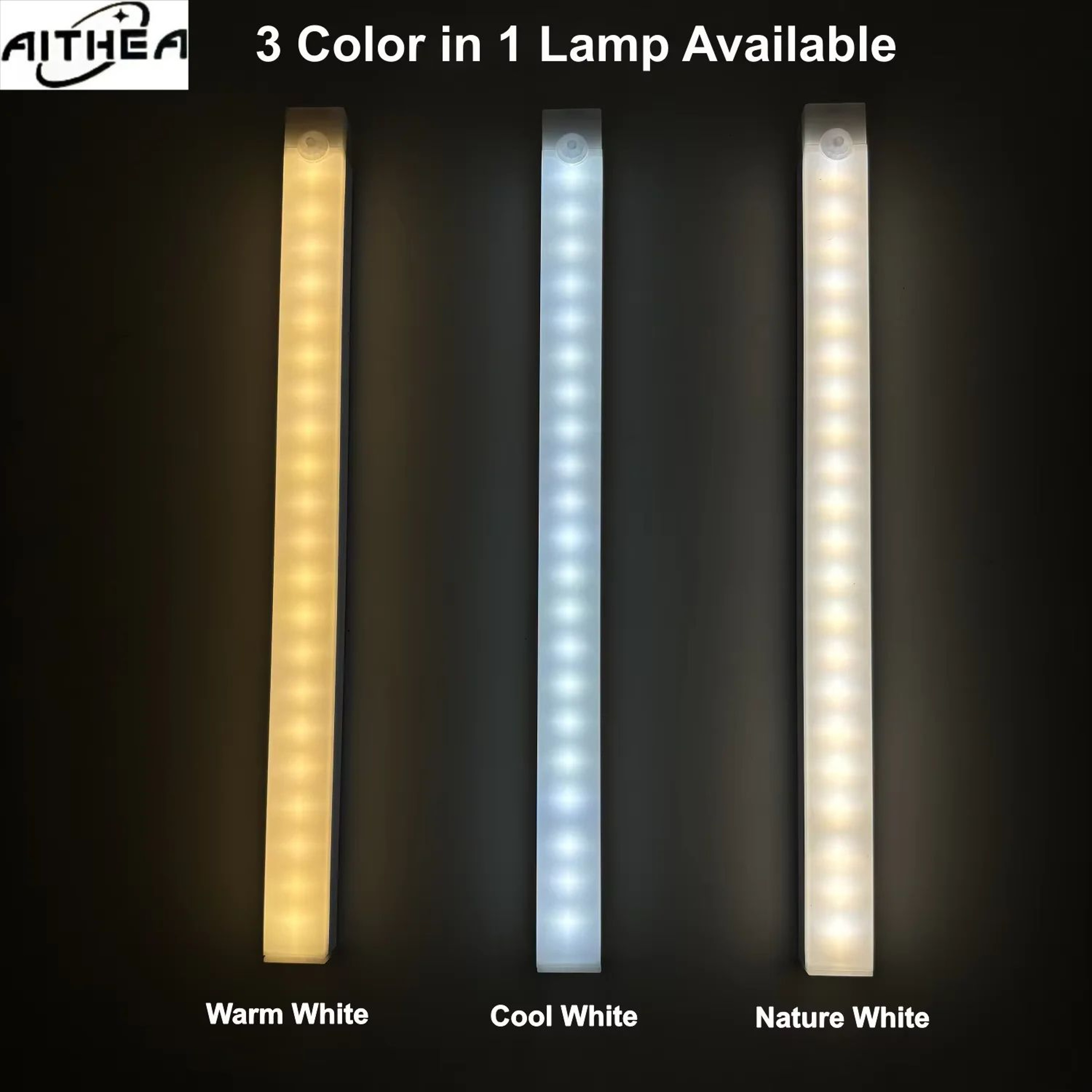 AITHEA Rechargeable Motion Sensor LED Bar Light For Kitchen Bedside 1