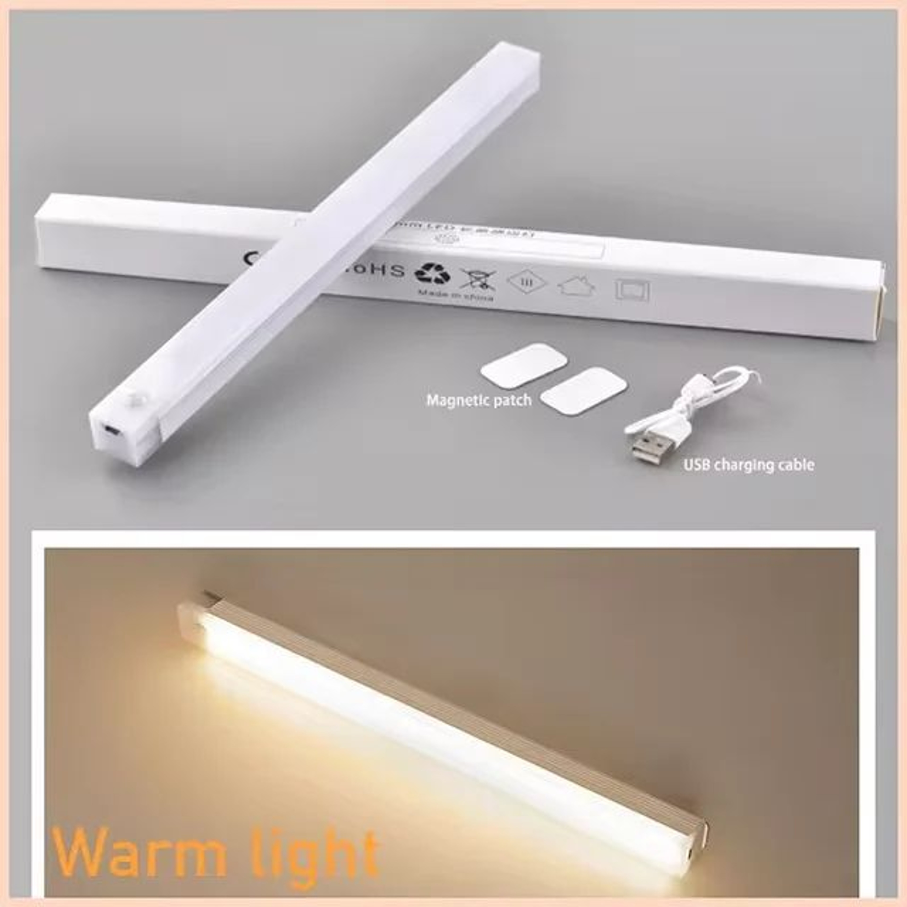 Rechargeable Motion Sensor LED Cabinet Bar Light 7