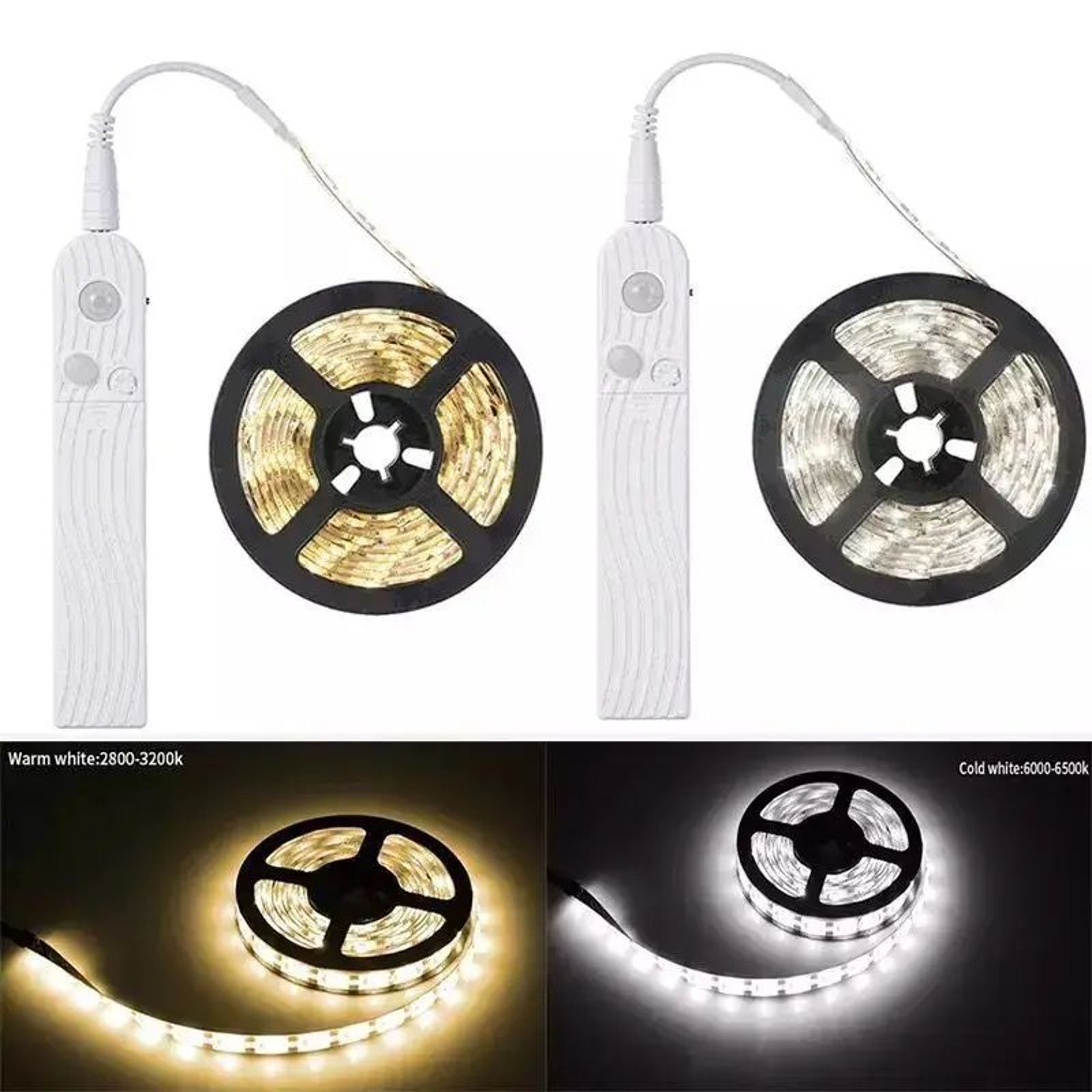 5M PIR Motion Sensor LED Strip Light For Cabinet And Wardrobe 0