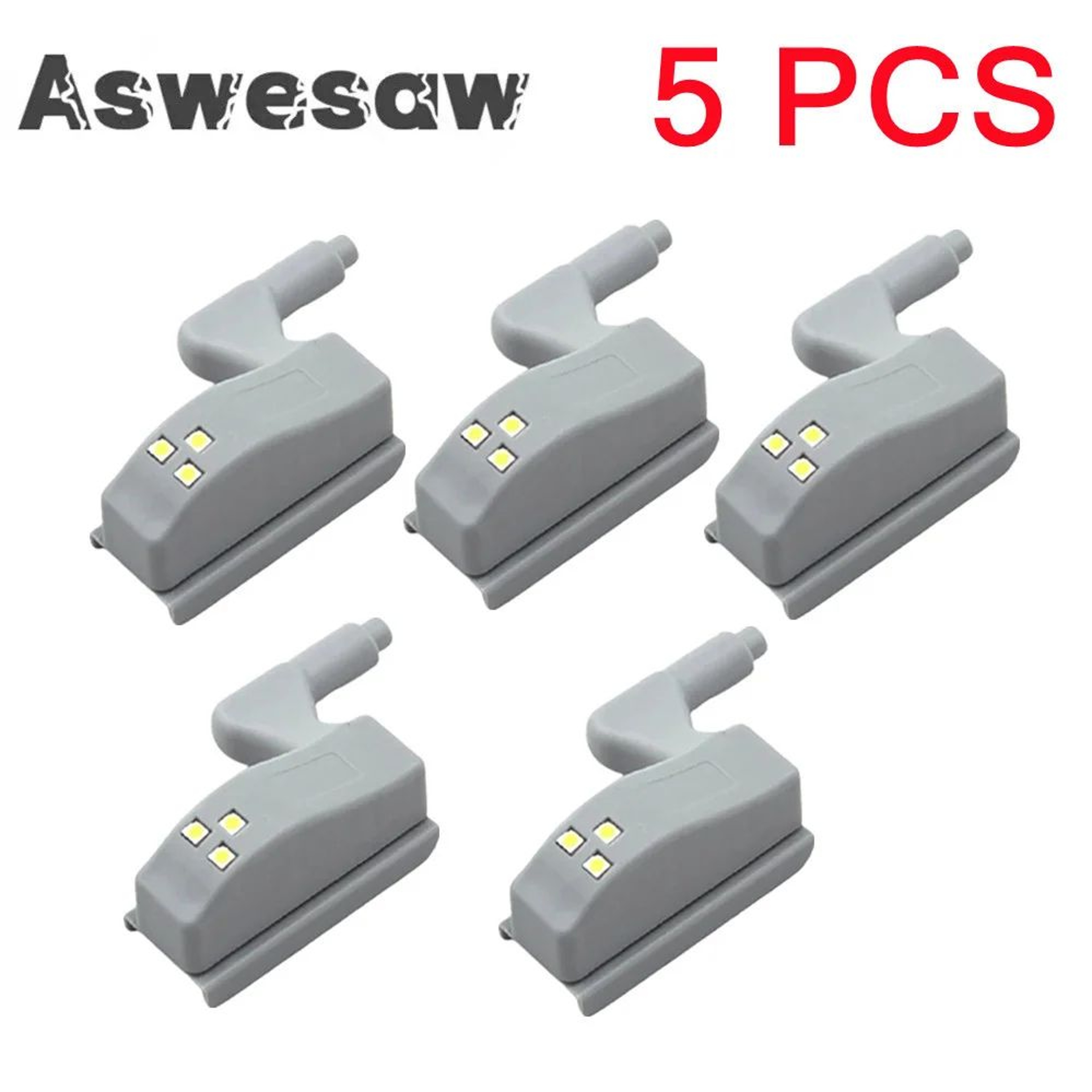 5 Piece LED Cabinet Hinge Sensor Lights 0