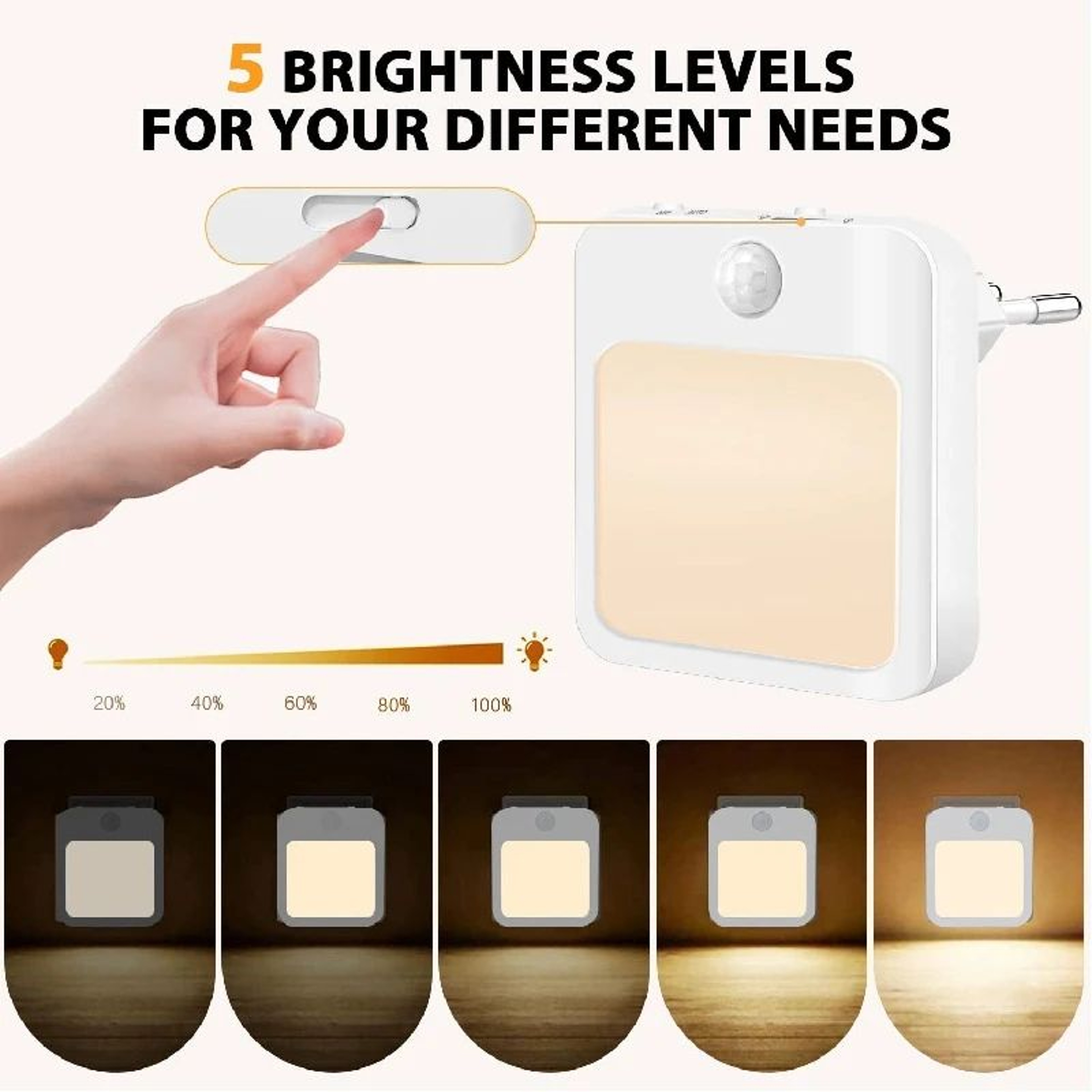 Motion Sensor LED Plug In Night Light 3