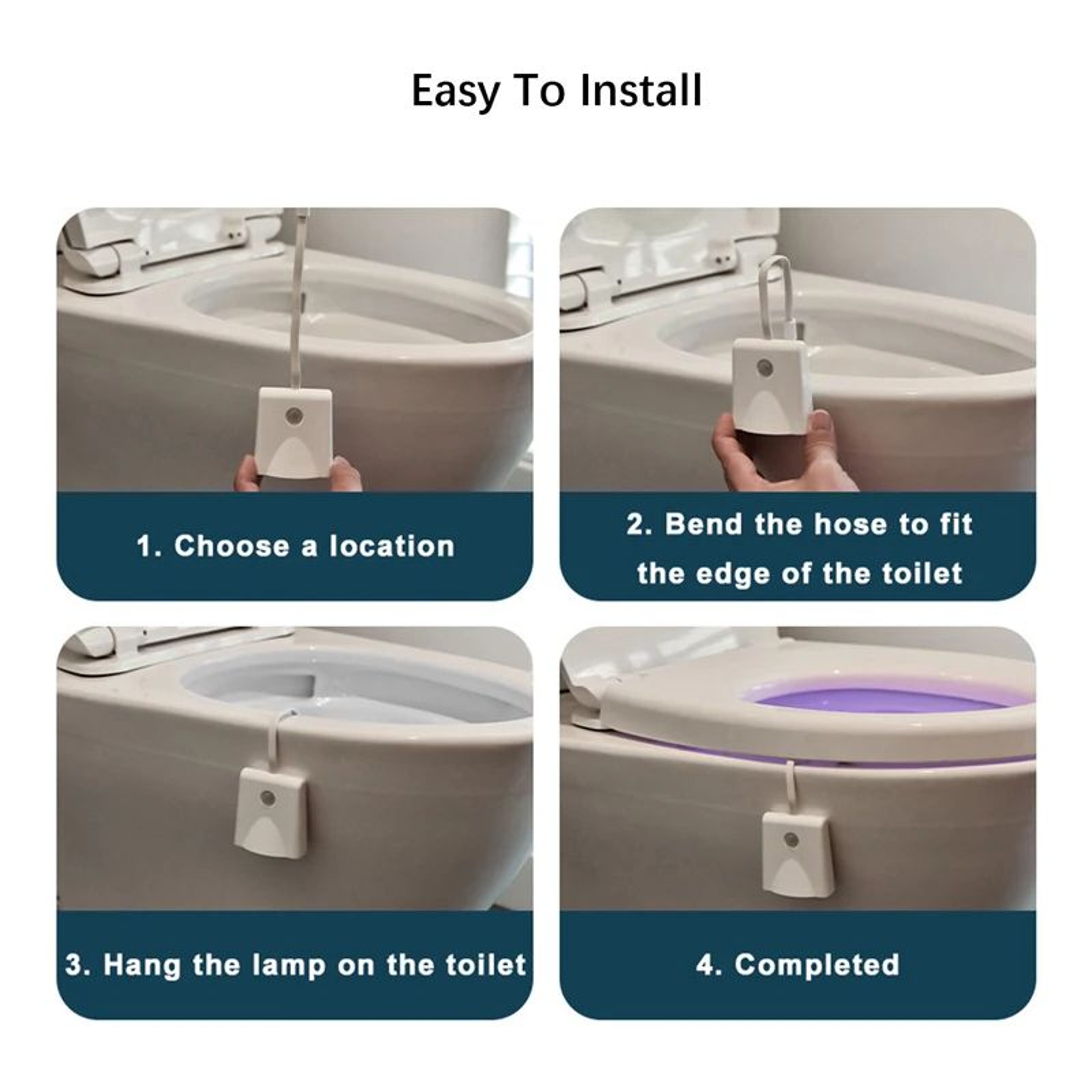 Motion Sensor 8 Color Toilet Night Light 4