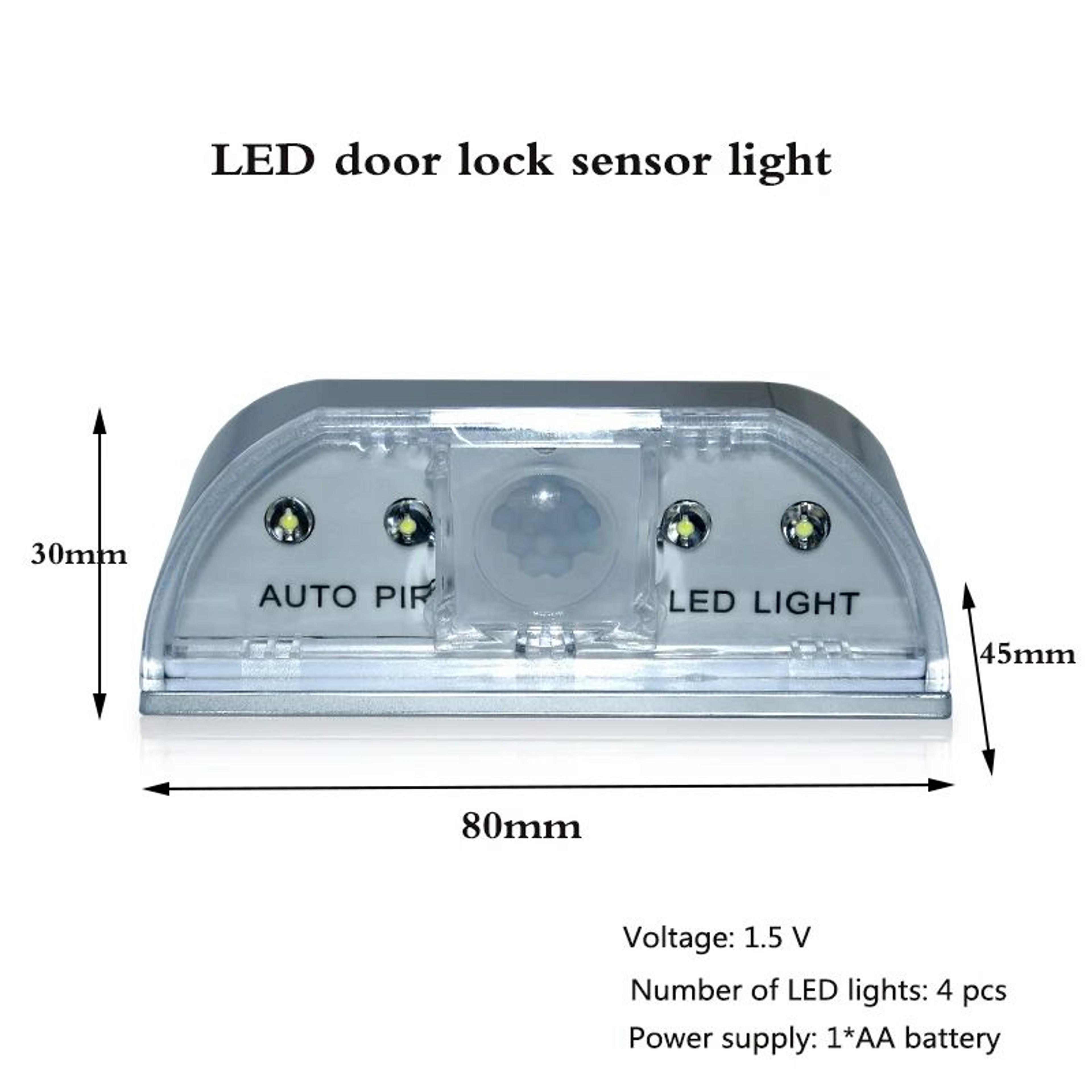 Wireless PIR Motion Sensor LED Keyhole Night Light 1