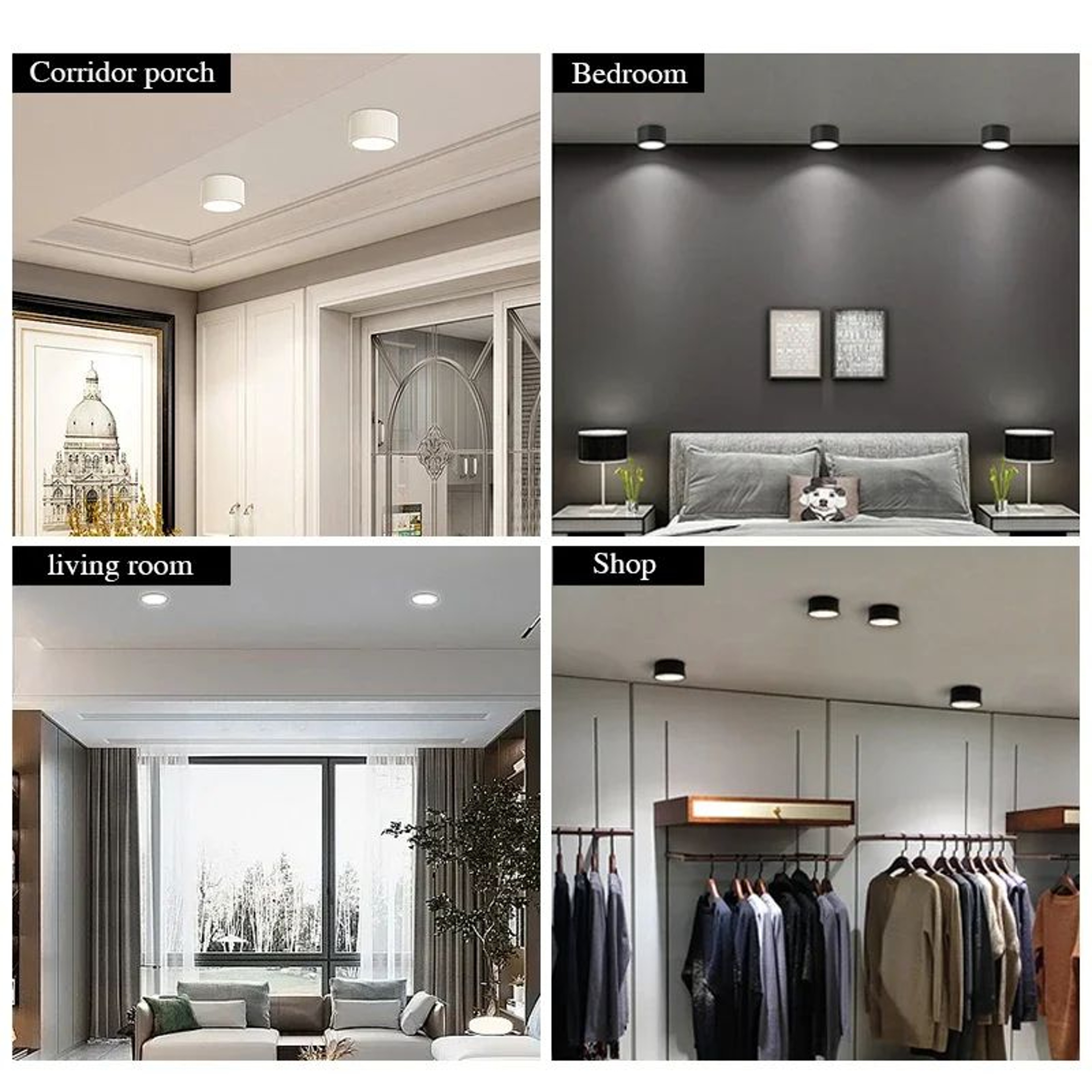 Round Surface Mount LED Ceiling Downlight Panel Lamp 5