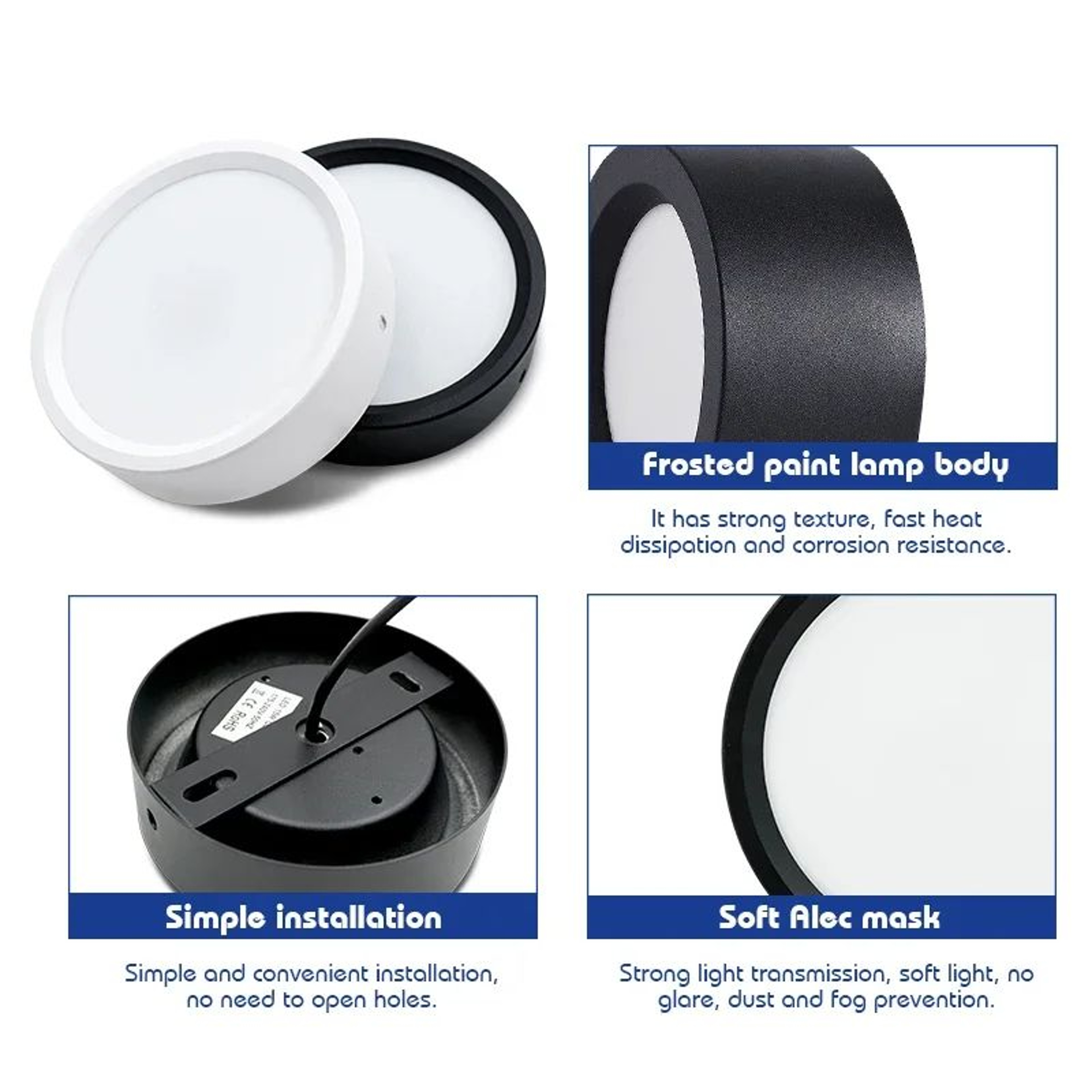 Round Surface Mount LED Ceiling Downlight Panel Lamp 2