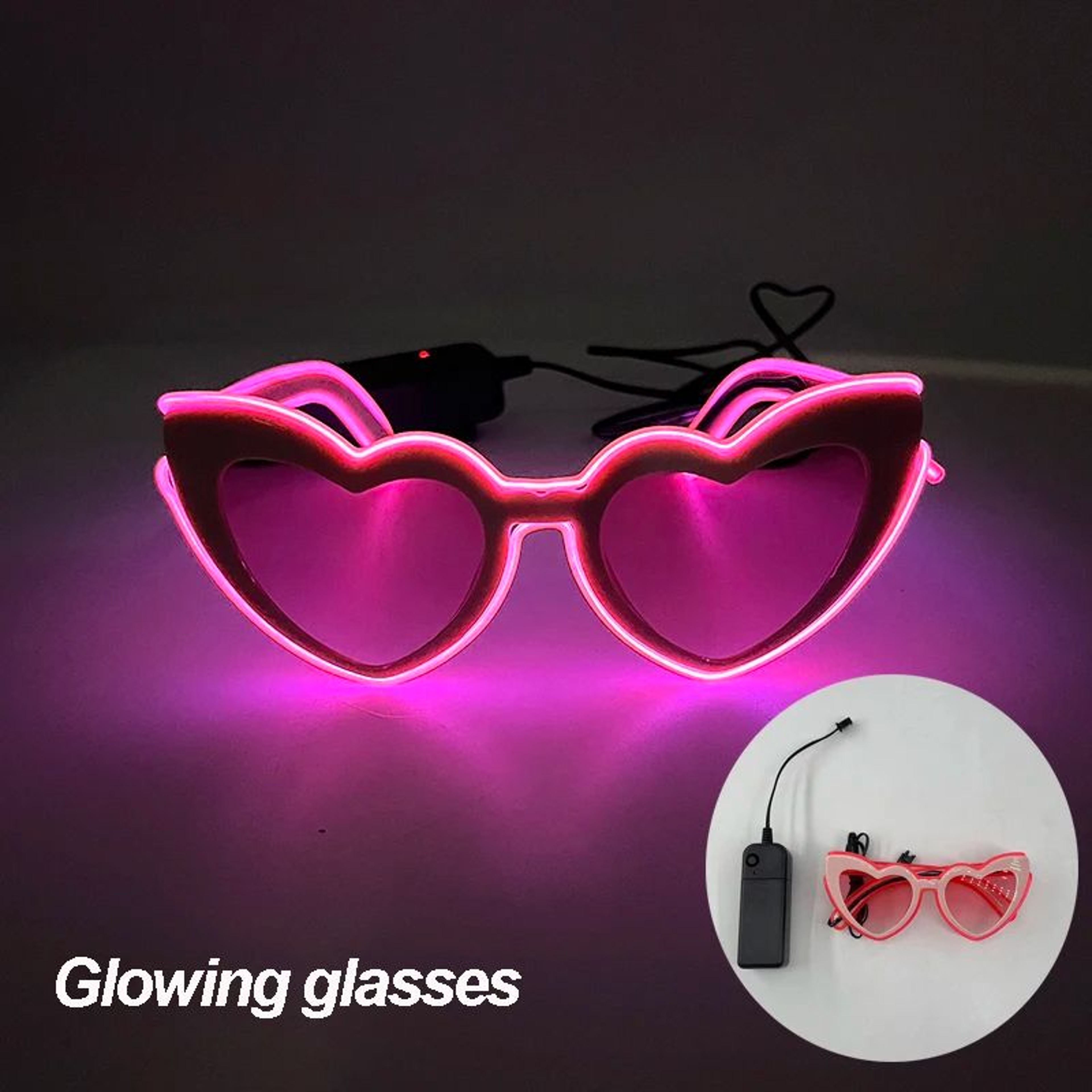 LED Neon Folding Rave Hand Fan Party Light 27