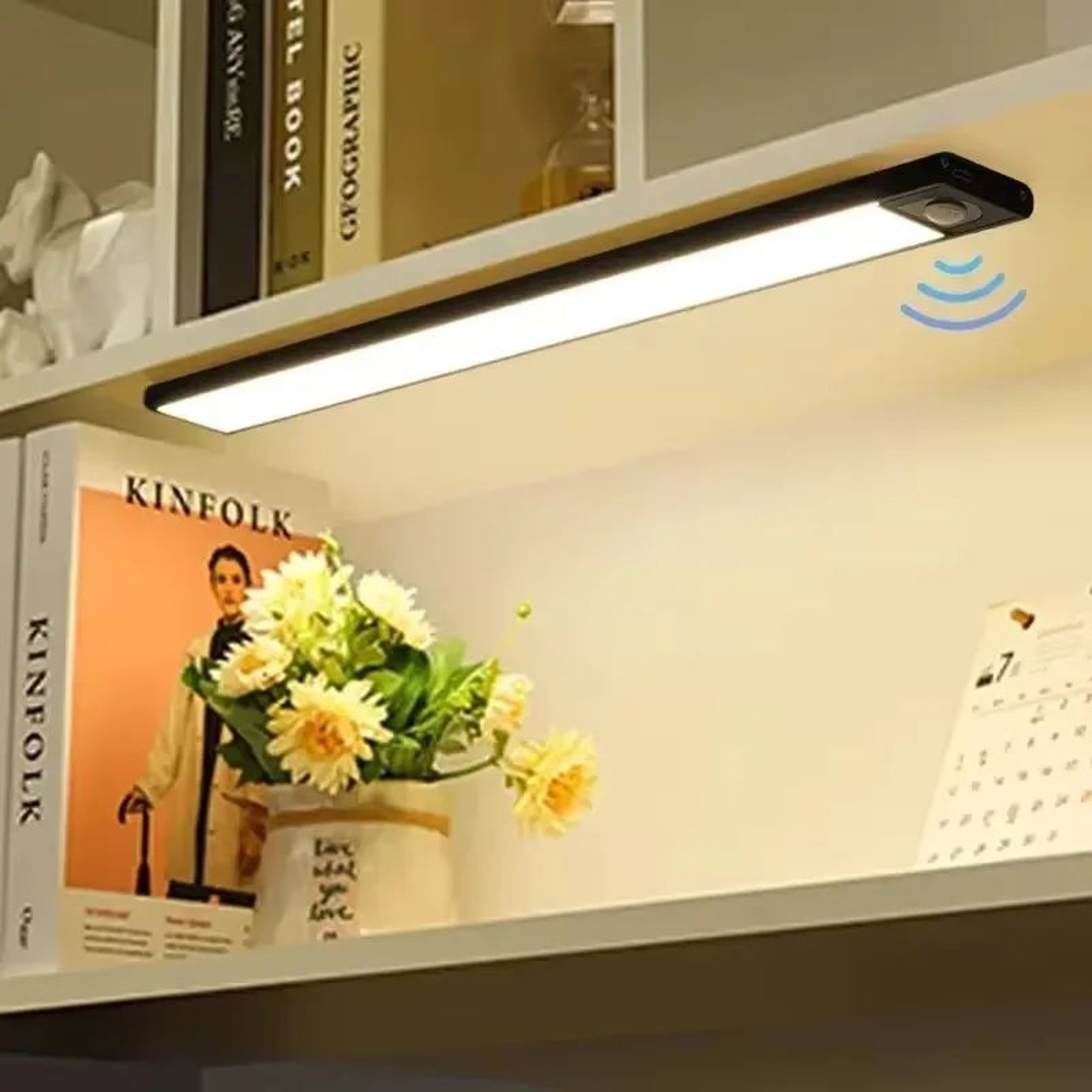 Ultra Thin Rechargeable Motion Sensor LED For Wardrobe Closet Cabinet Lighting 0