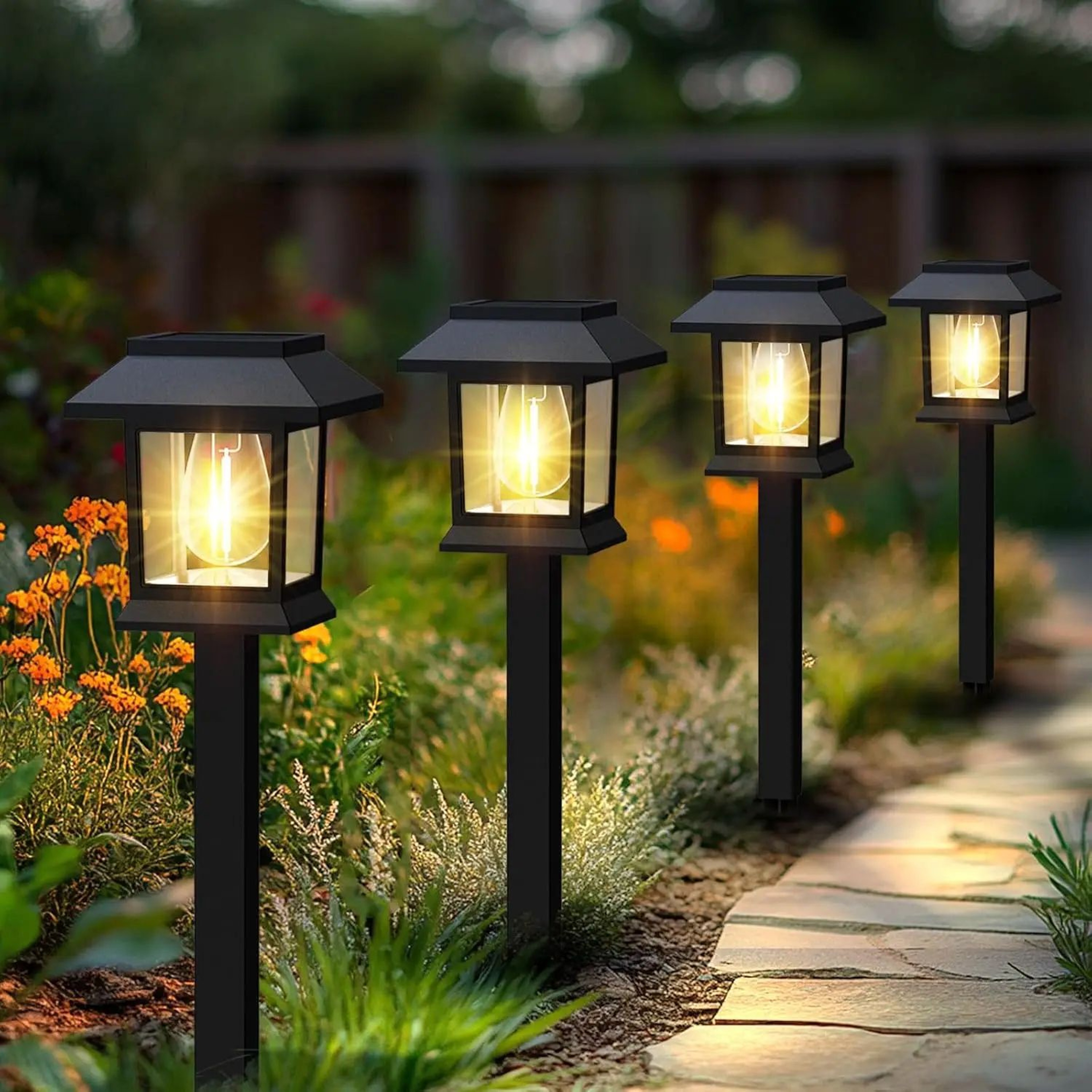 Outdoor Solar LED Ground Stake Garden Light 0