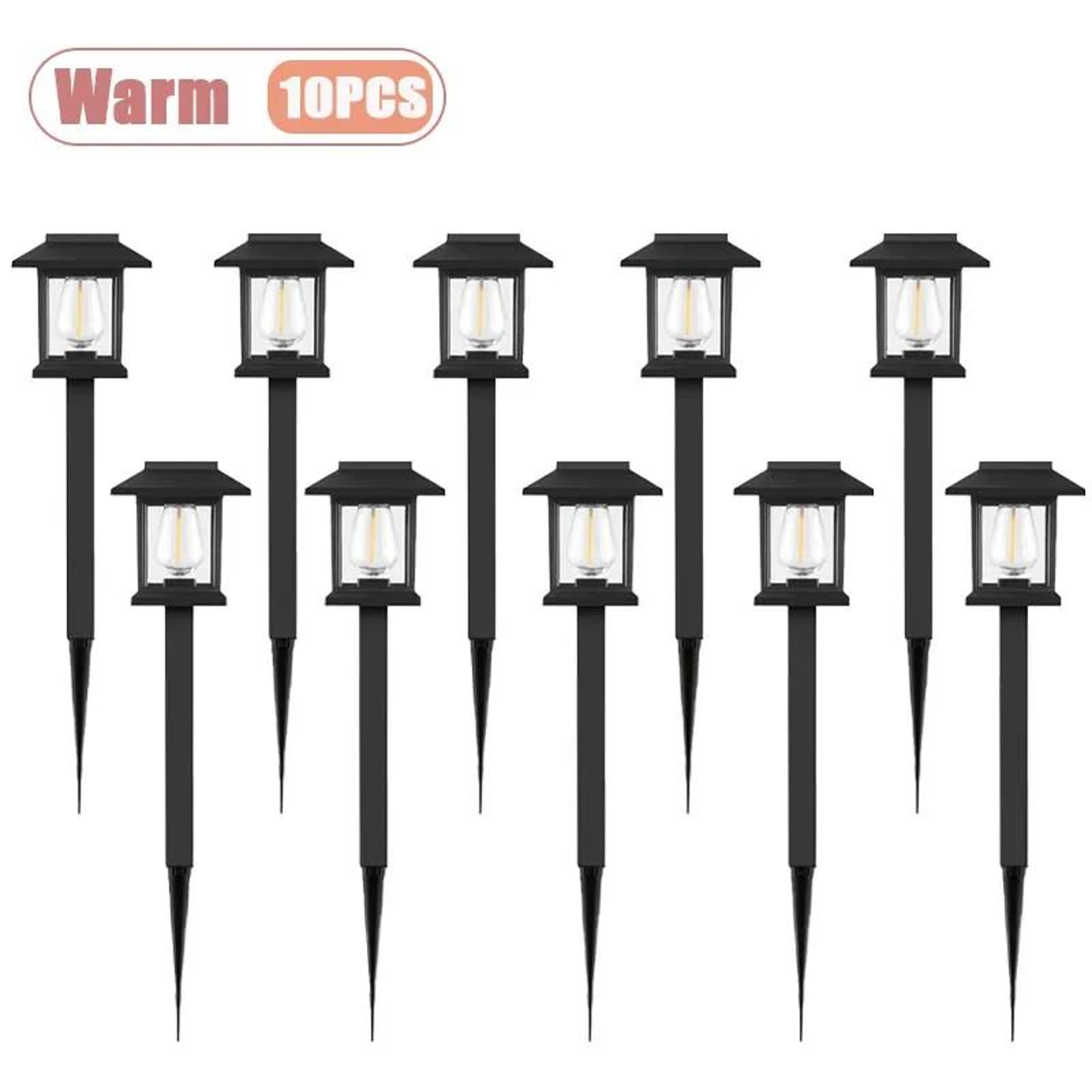 Outdoor Solar LED Ground Stake Garden Light 9