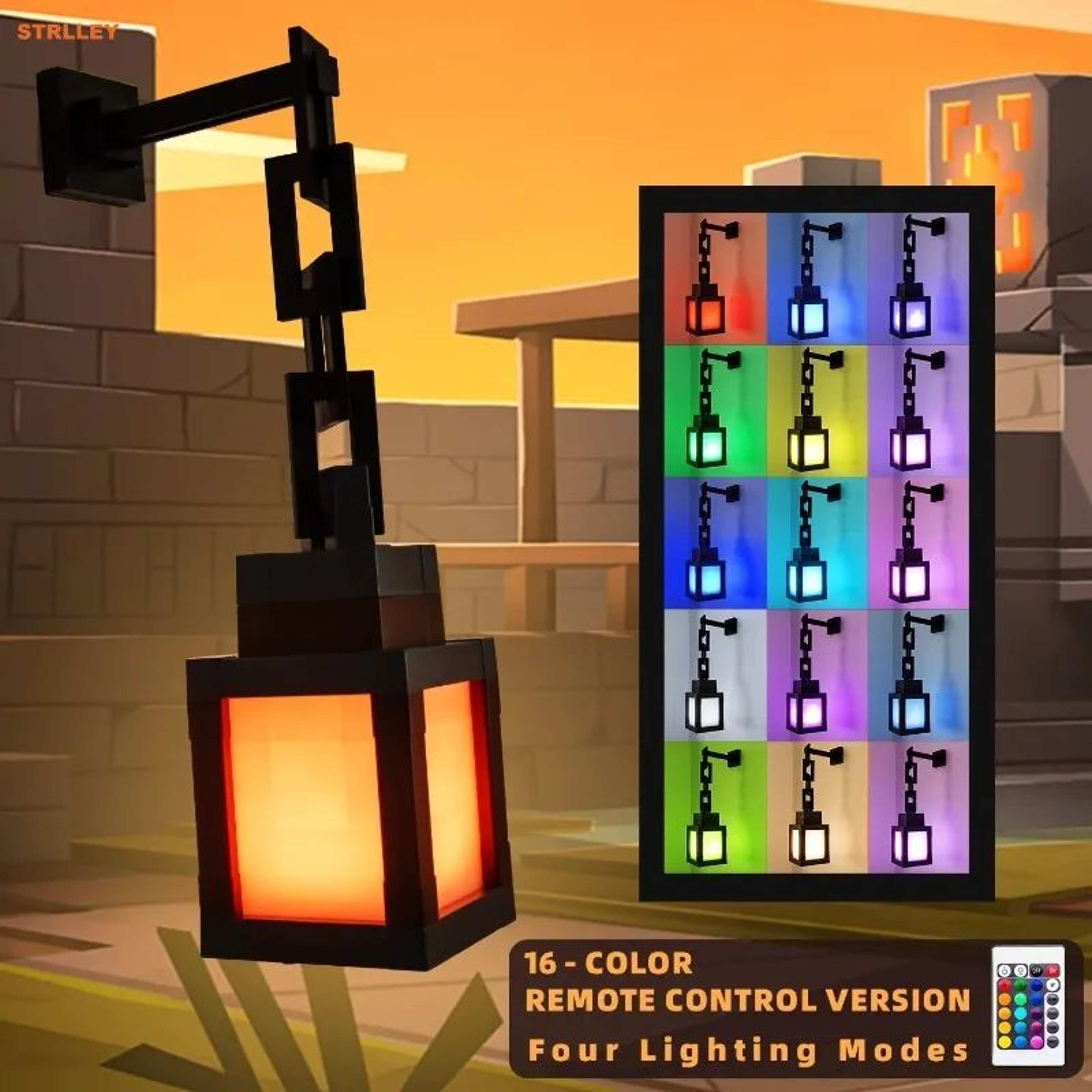 Pixel Style 16 Color Portable LED Night Light 1