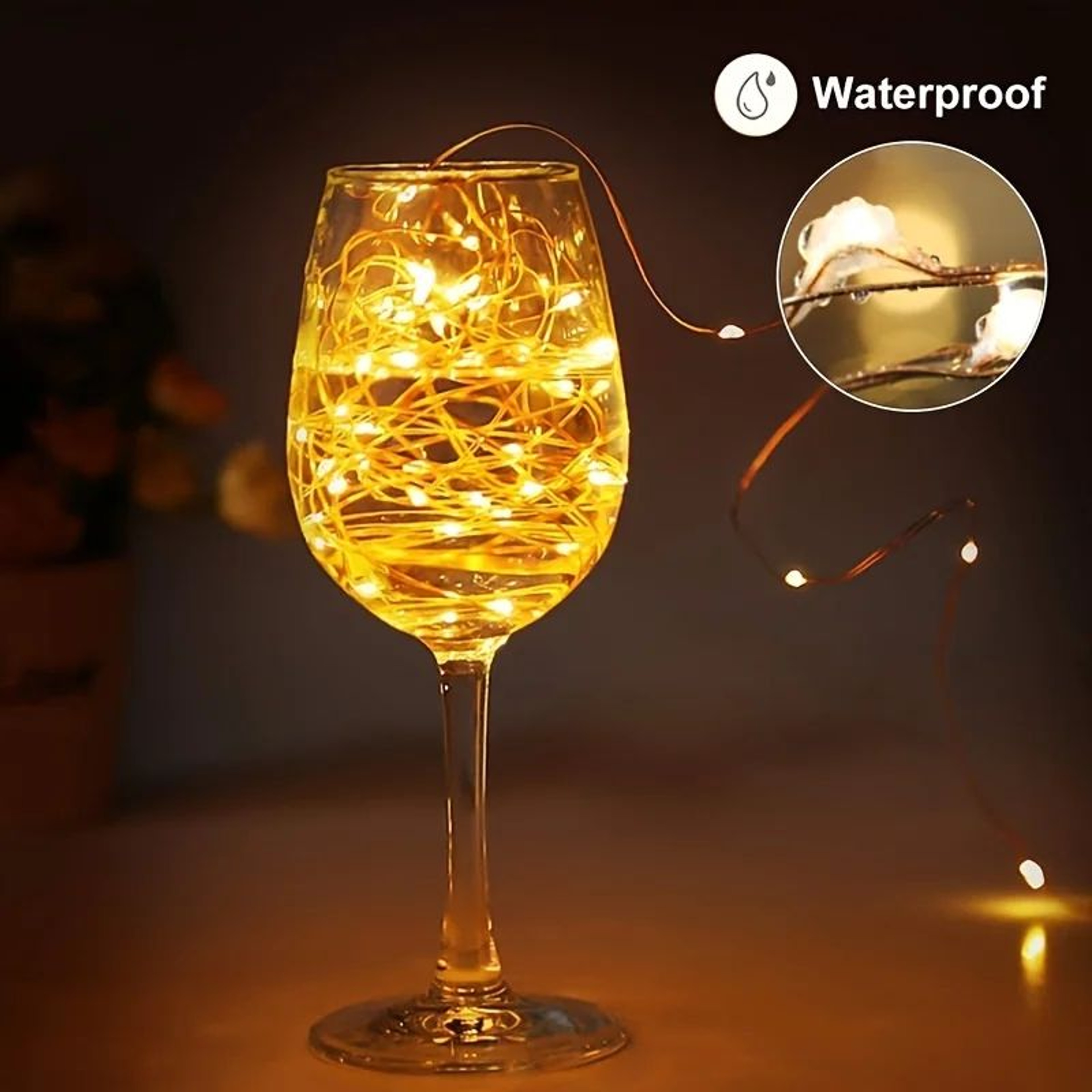 Copper Wire LED Fairy String Lights For Holiday And Party Decor 4