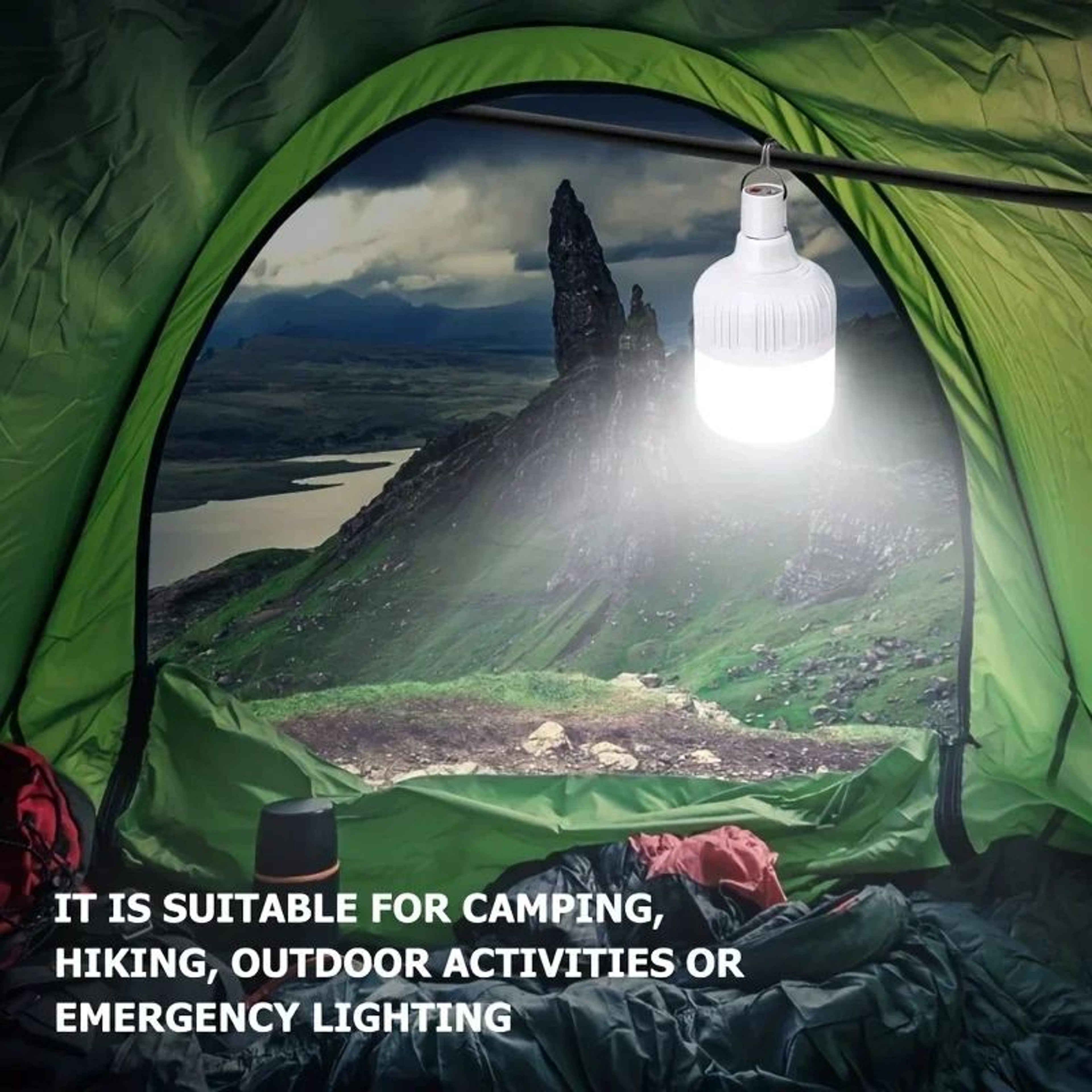 Rechargeable USB LED Camping And Emergency Hanging Light 5
