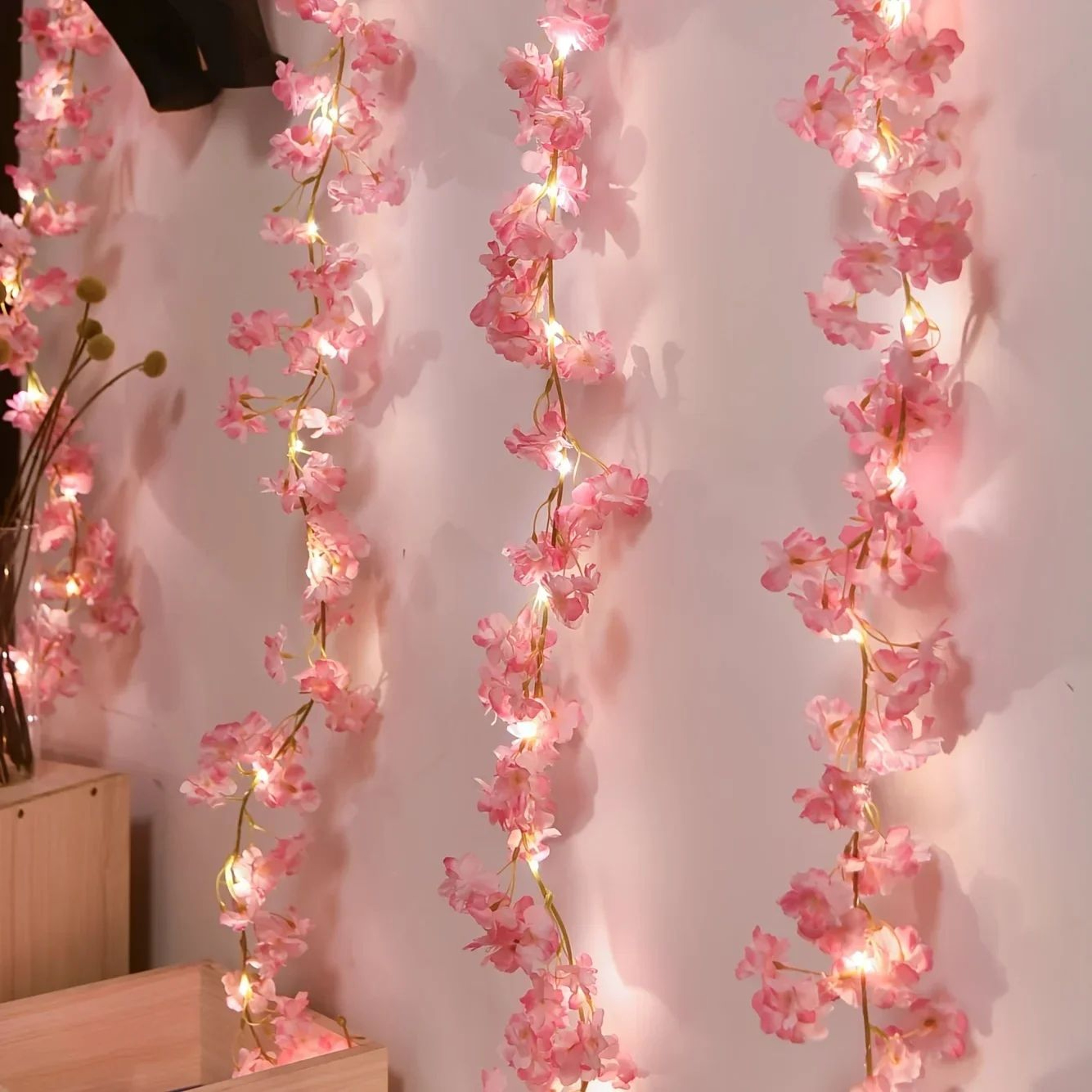 LED Cherry Blossom String Lights For Garden And Wedding Decor 0