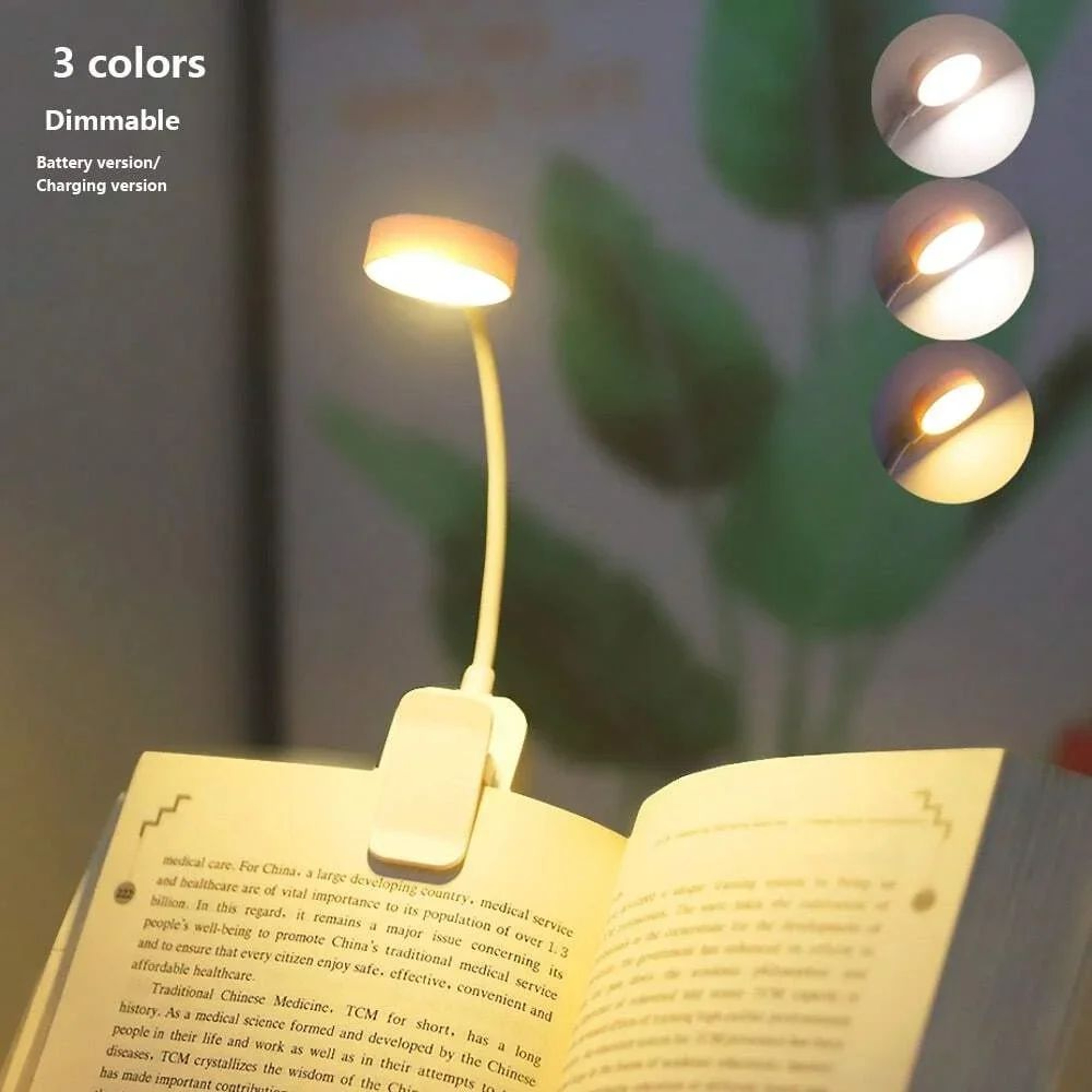 Mini LED Clip On Reading Light With 3 Adjustable Modes 4