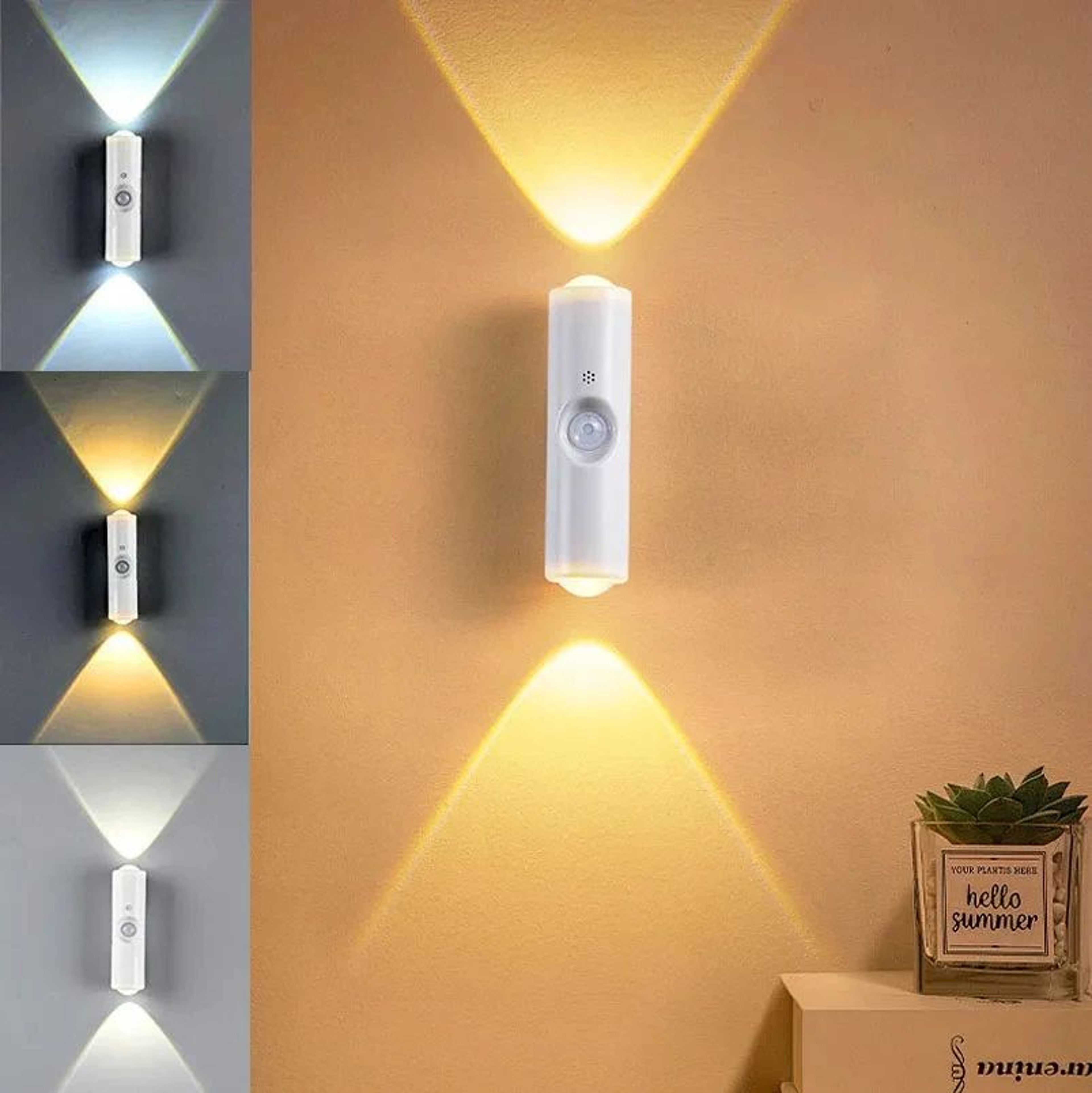 Smart RGB Gradient Motion Sensor Rechargeable Wall Light 7