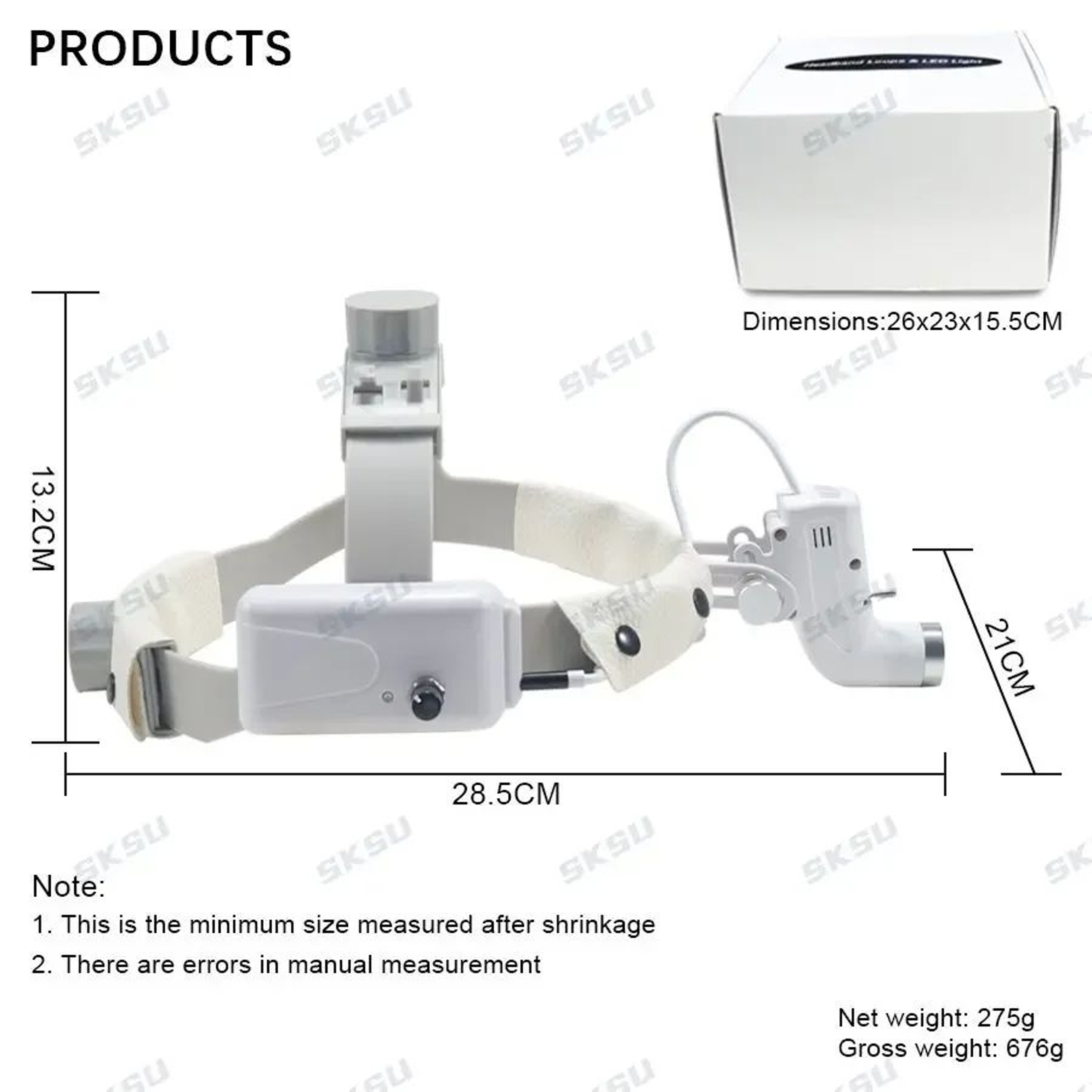 5W LED Dental Headlight Lamp For Loupes And Clinical Work 3