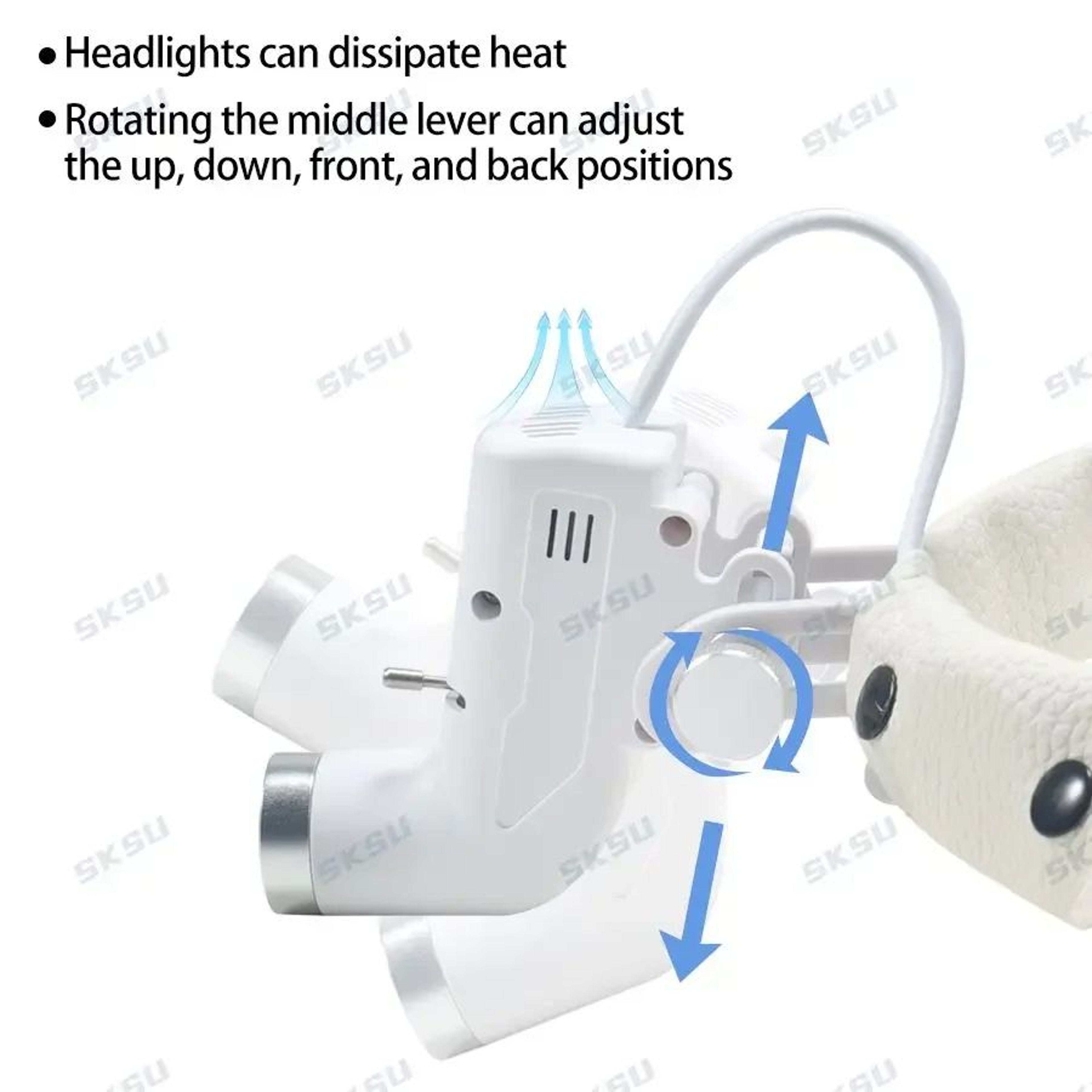 5W LED Dental Headlight Lamp For Loupes And Clinical Work 4