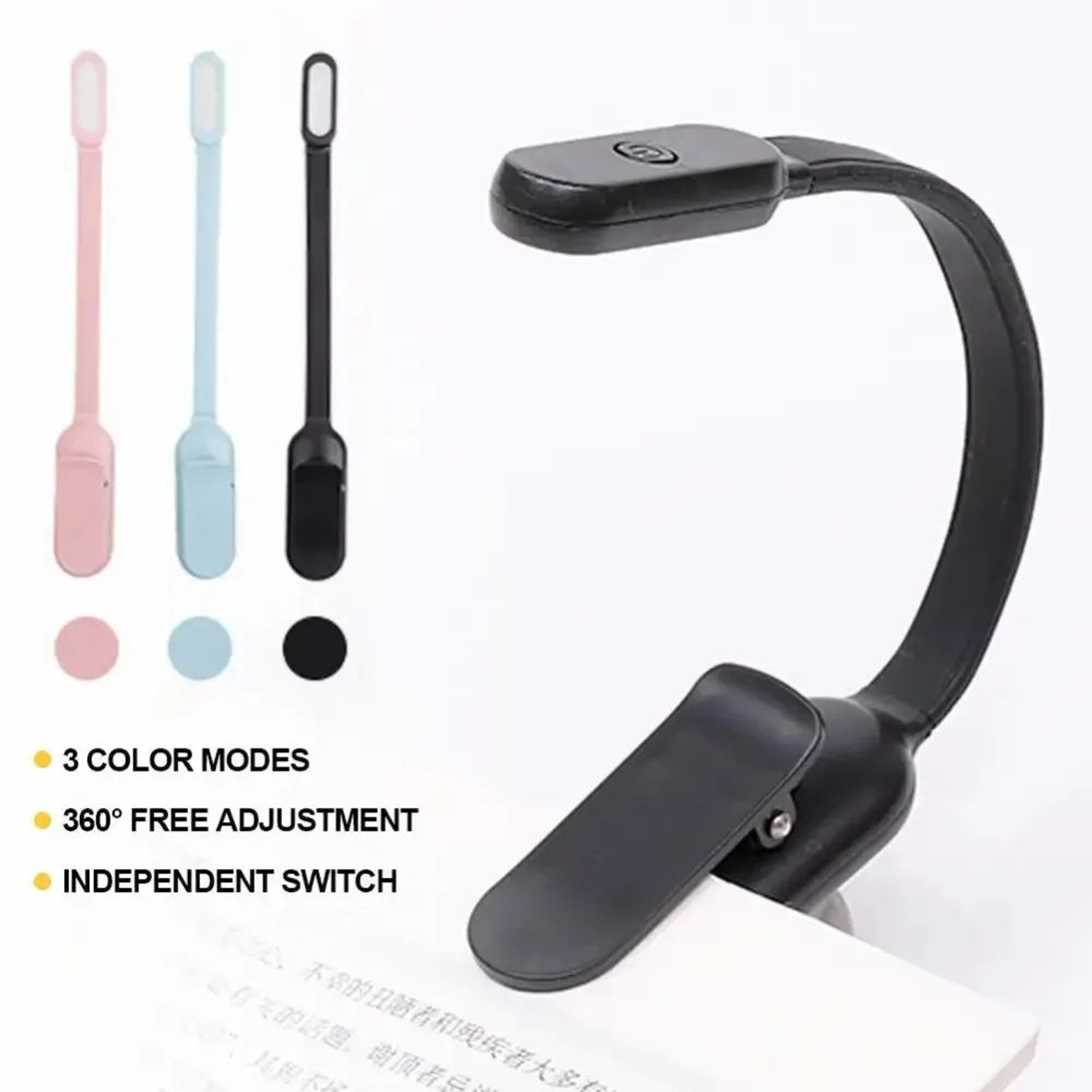 Rechargeable Mini Clip On LED Book Light 2