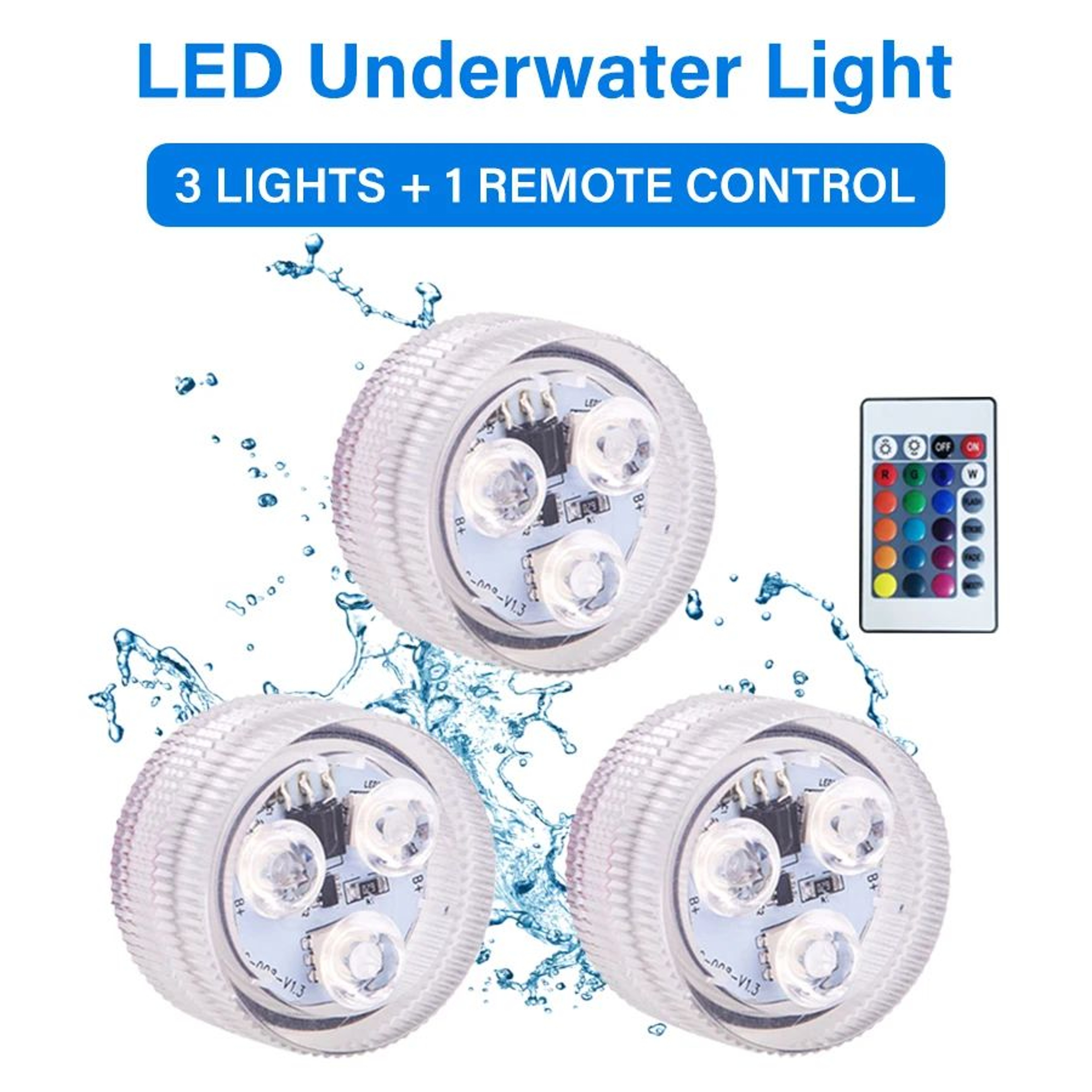 RGB LED 16 Color Remote Control Atmosphere Light 8