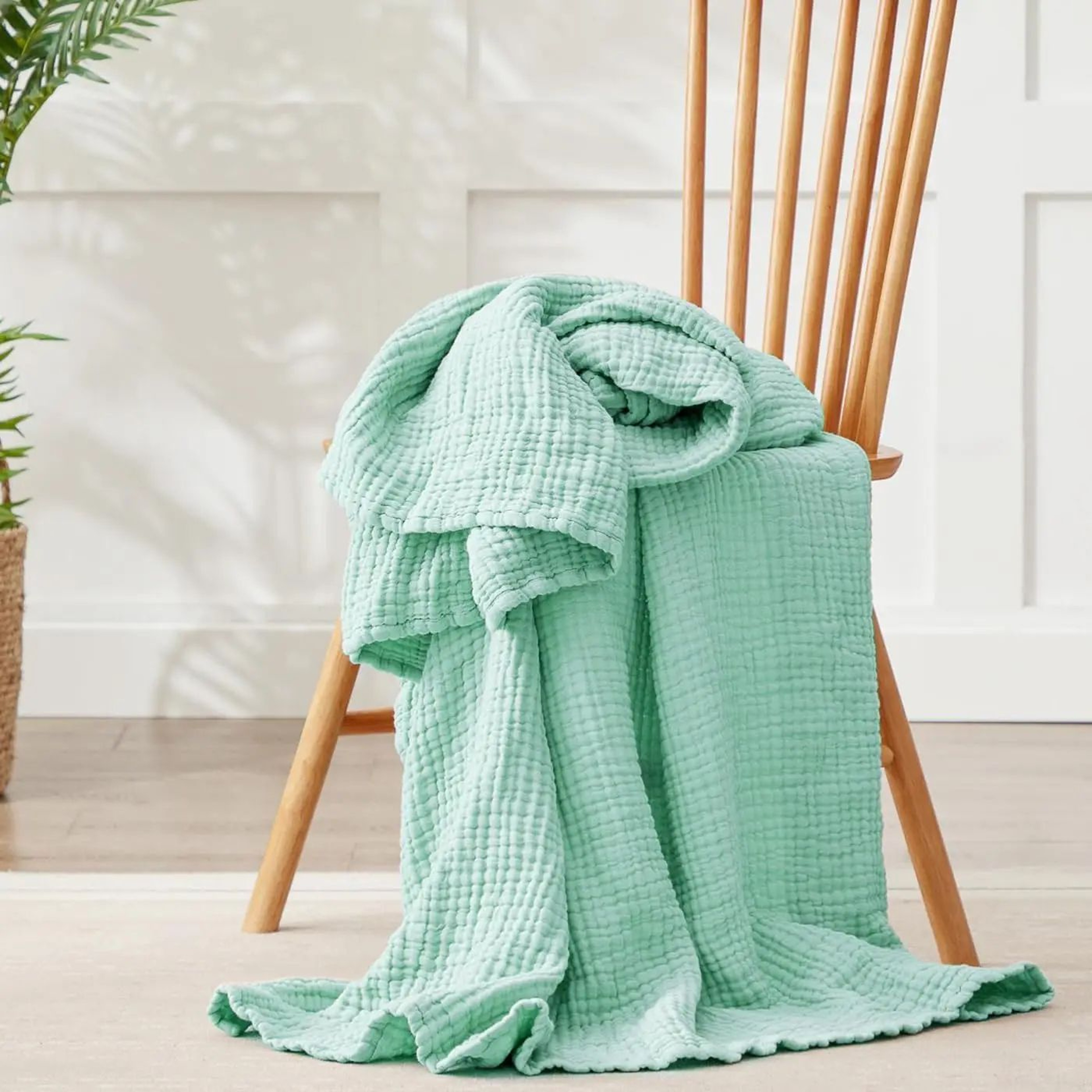 Six Layer Cotton Muslin Breathable Swaddle Blanket 12