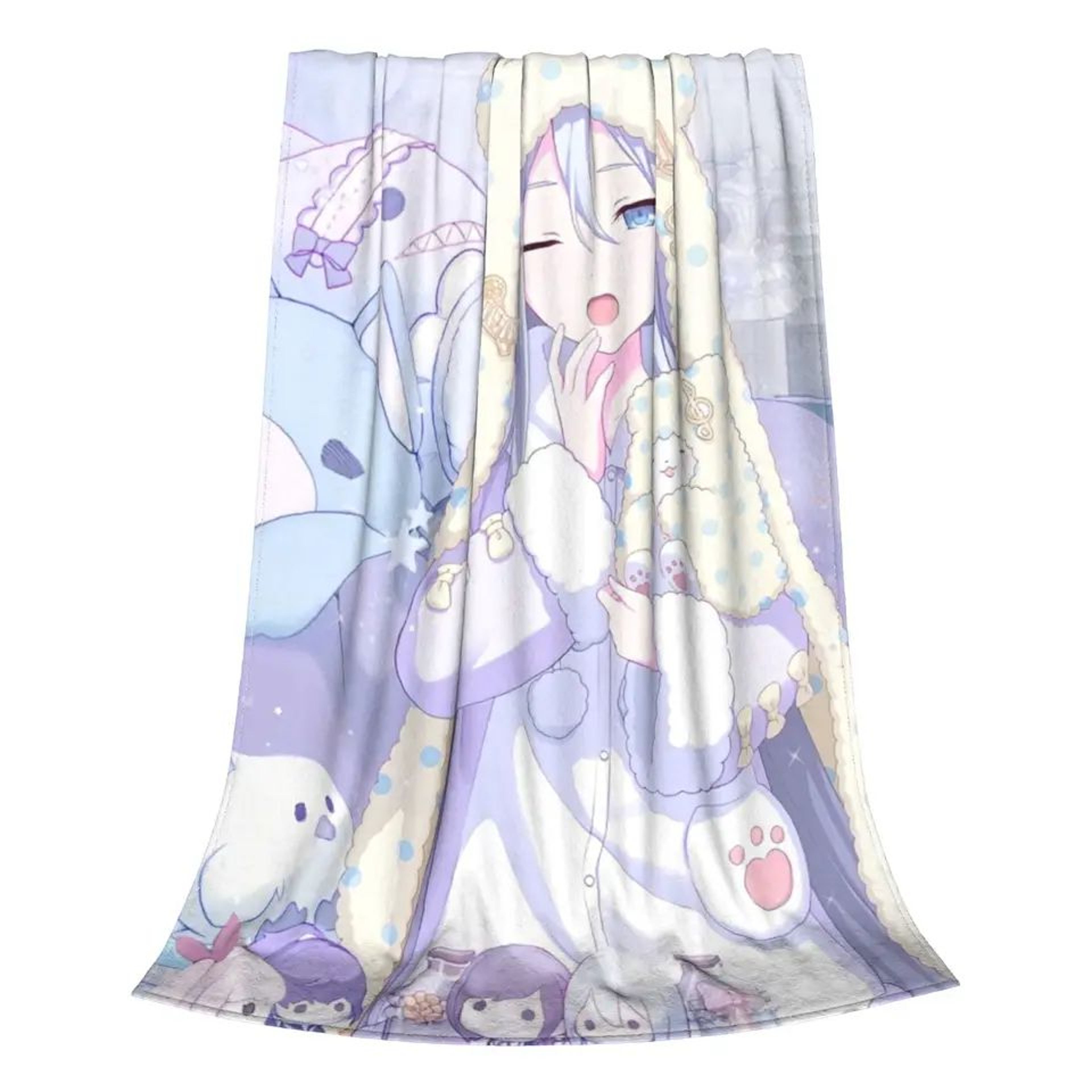 Yoisaki Kanade Project Sekai Soft Flannel Throw Blanket 2