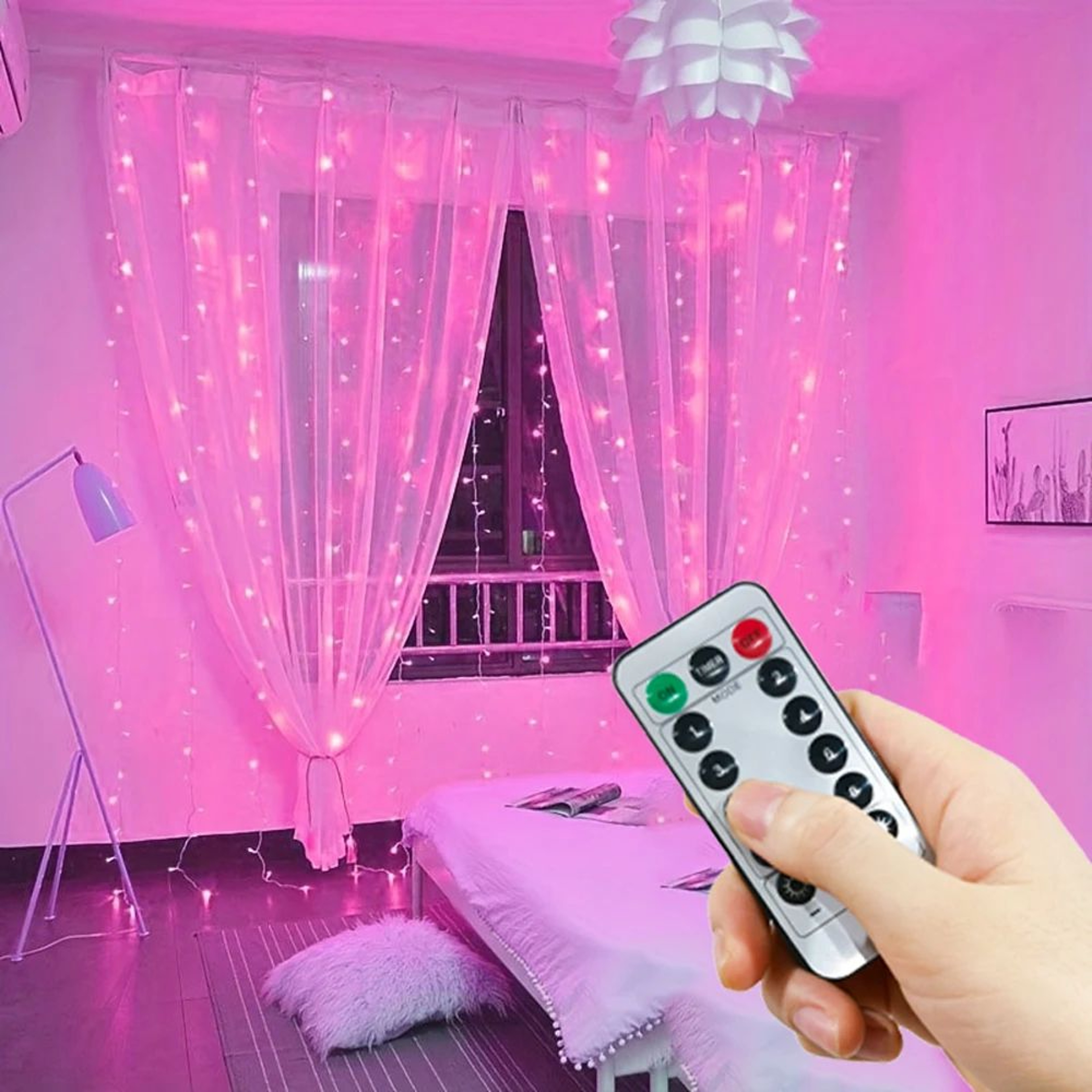 USB LED Curtain Fairy Lights With 8 Lighting Modes 13