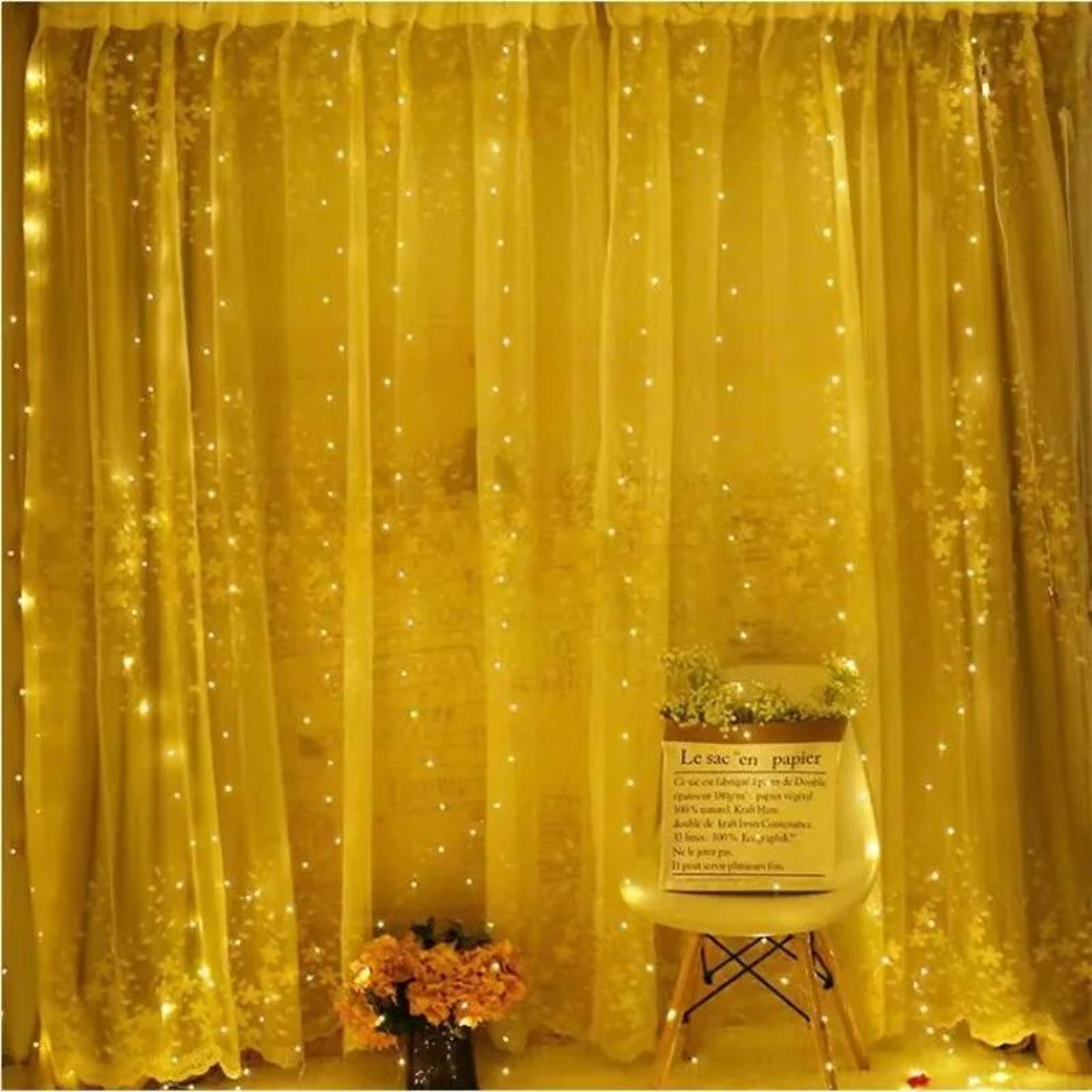 USB LED Curtain String Lights For Party And Holiday Decor 2