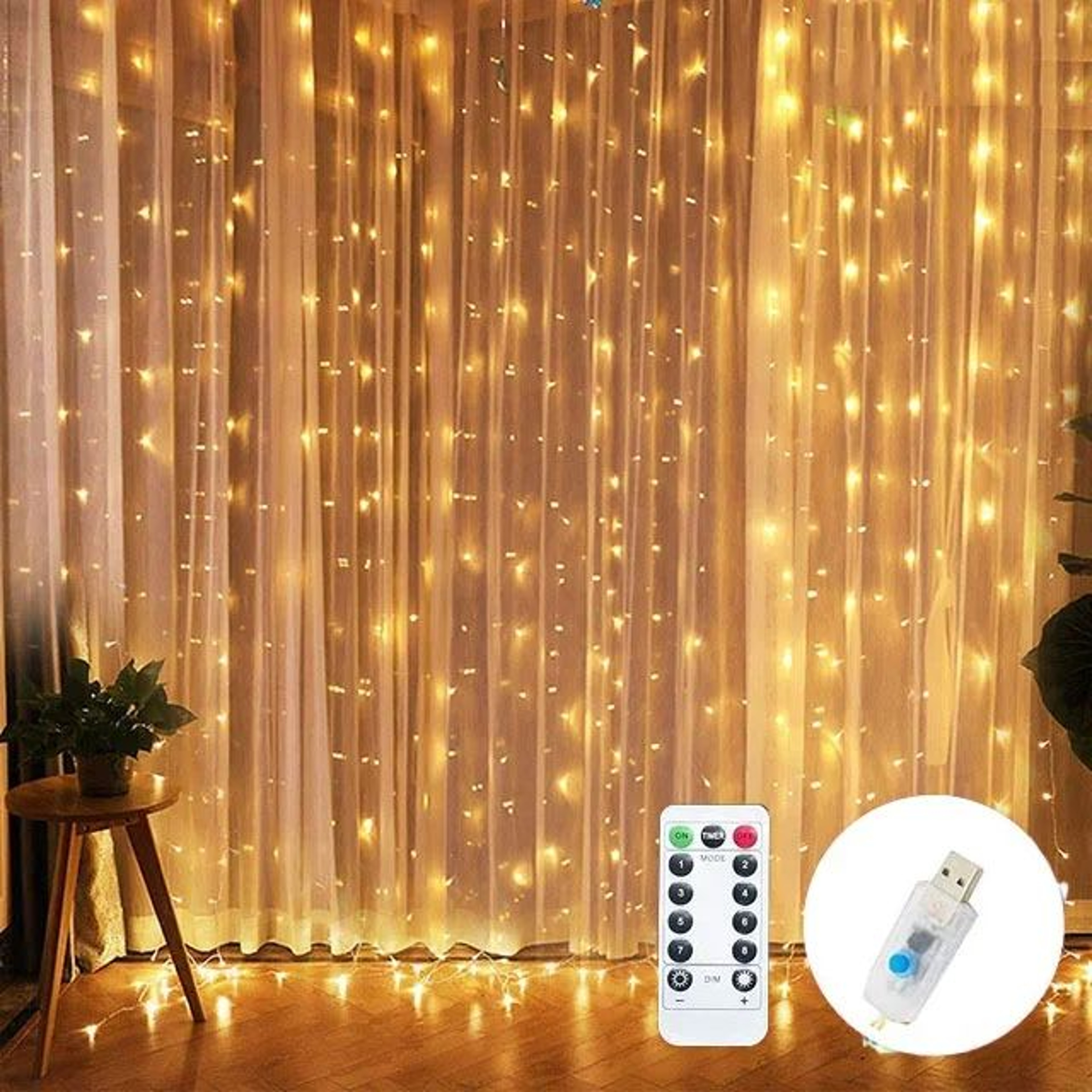 USB LED Christmas Decoration With Remote Control 8