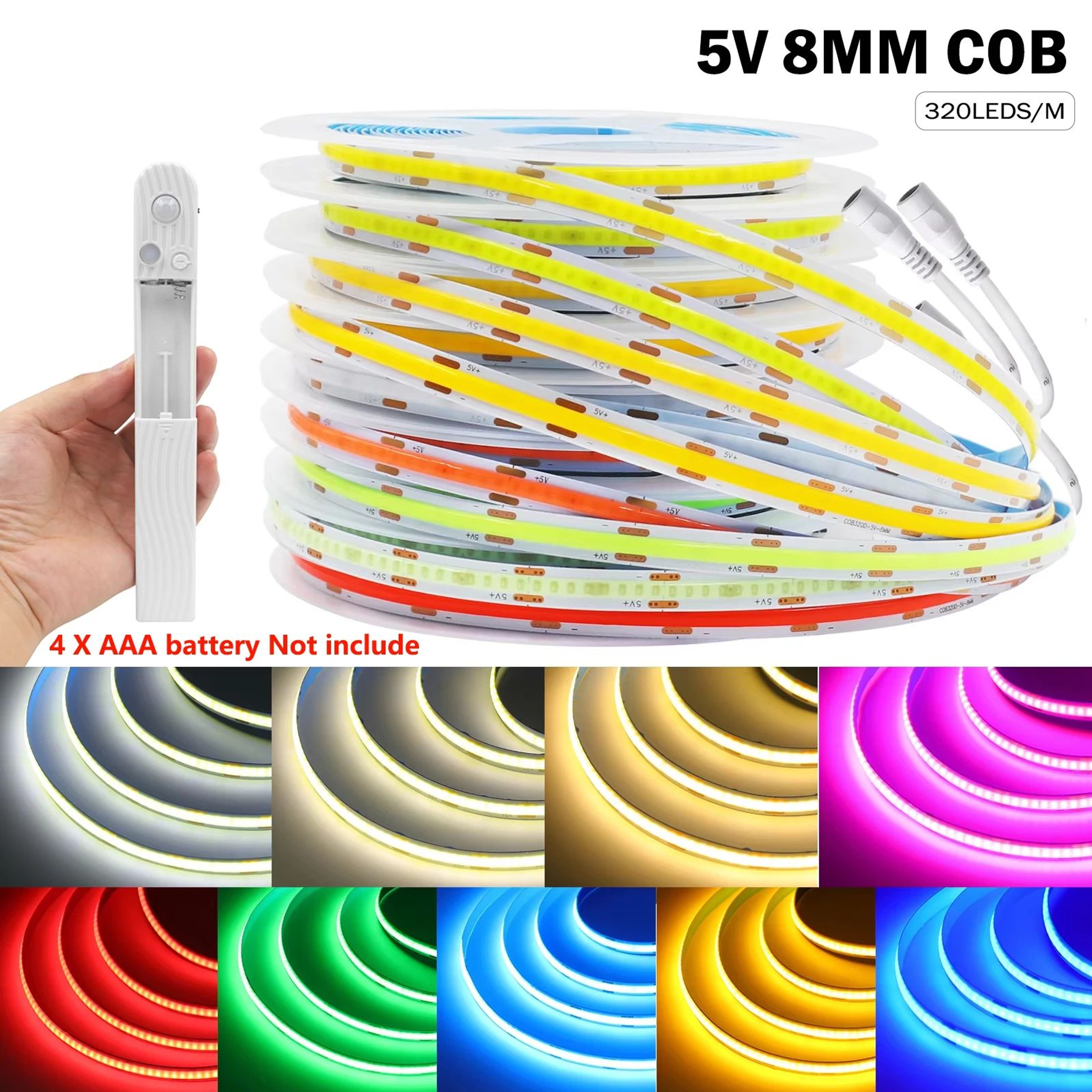 COB LED Strip Light With Motion Sensor 2