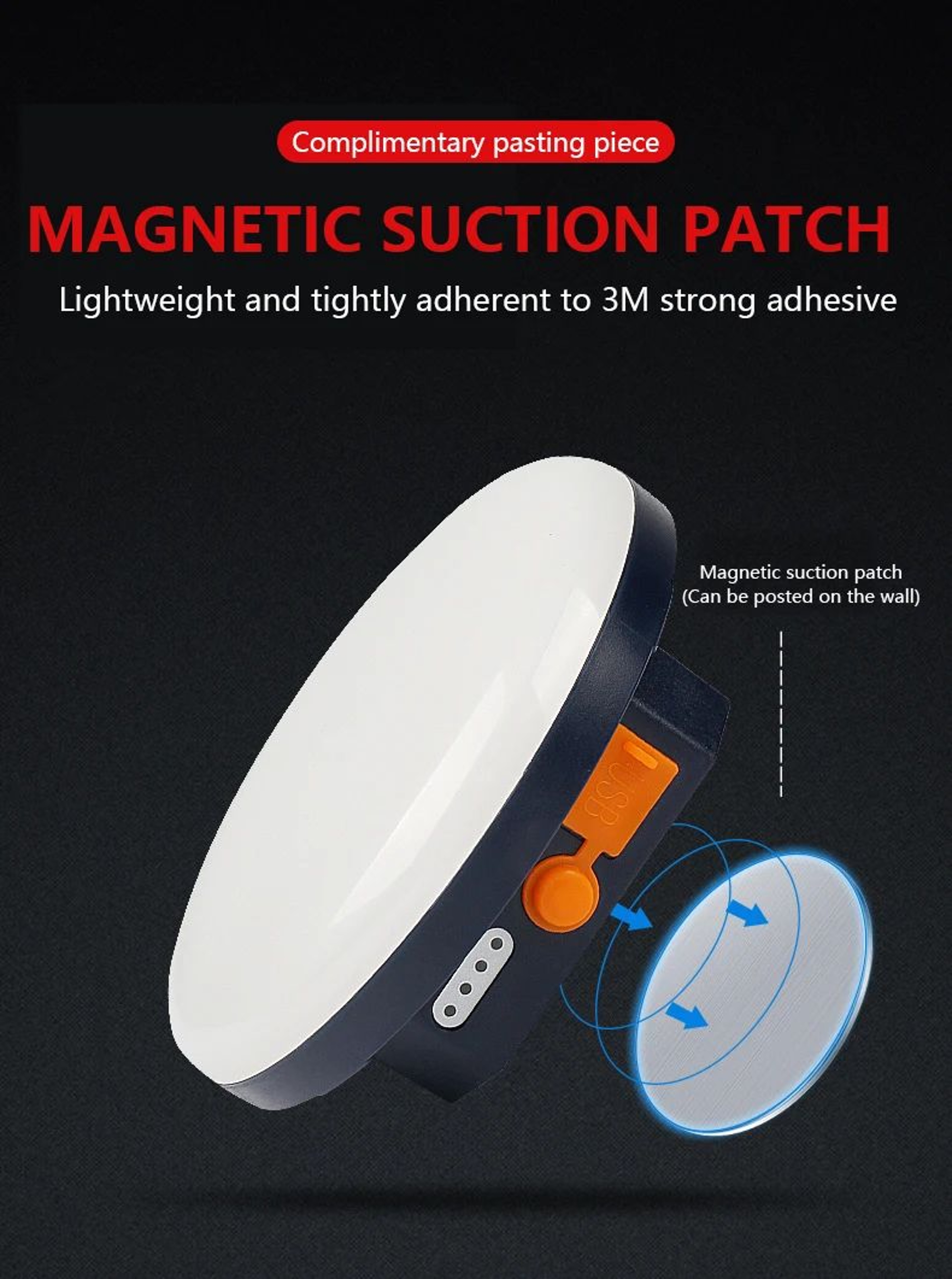MOSLIGHTING Rechargeable Magnetic LED Camping Lantern 2