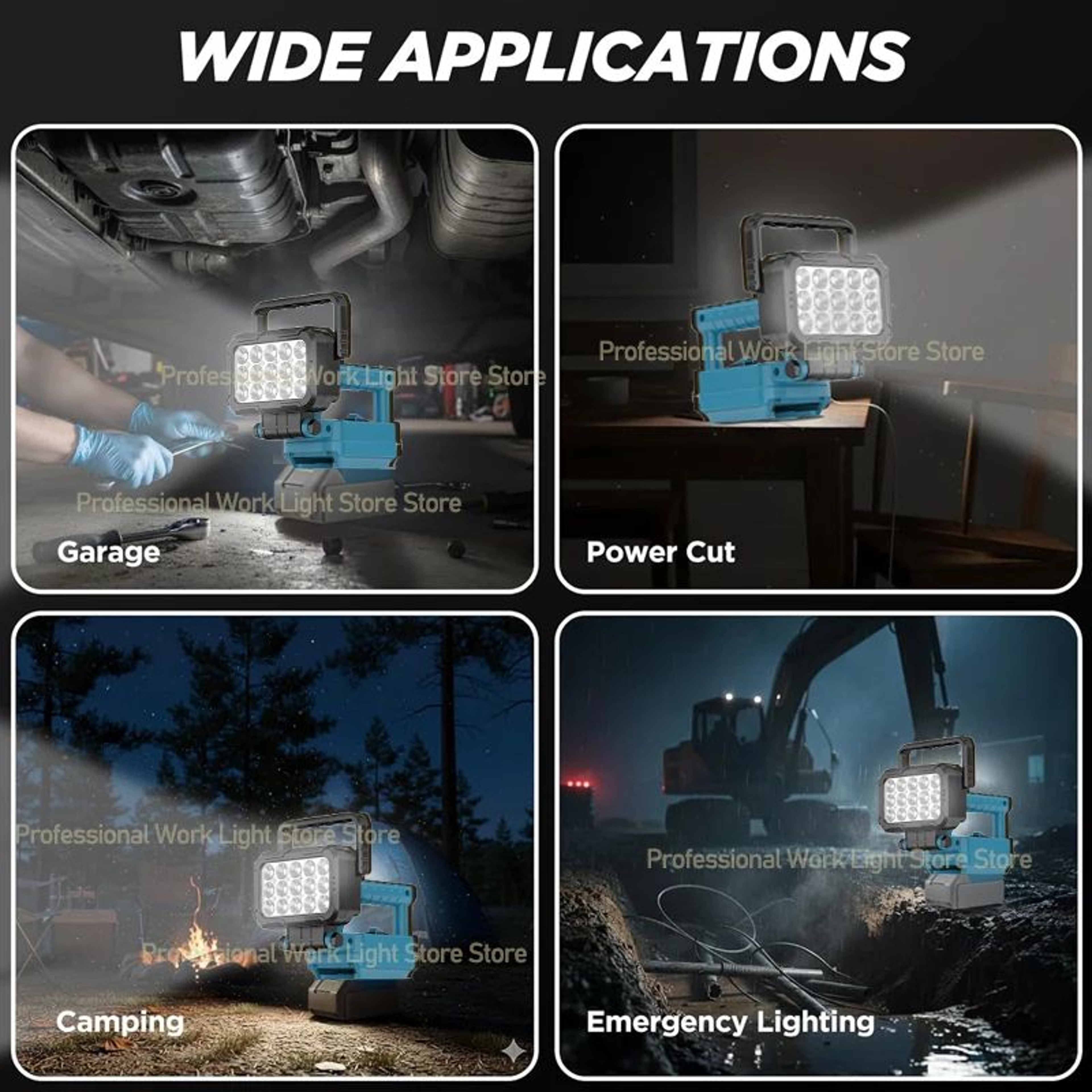 Makita 18V Battery Compatible Cordless LED Work Light 3