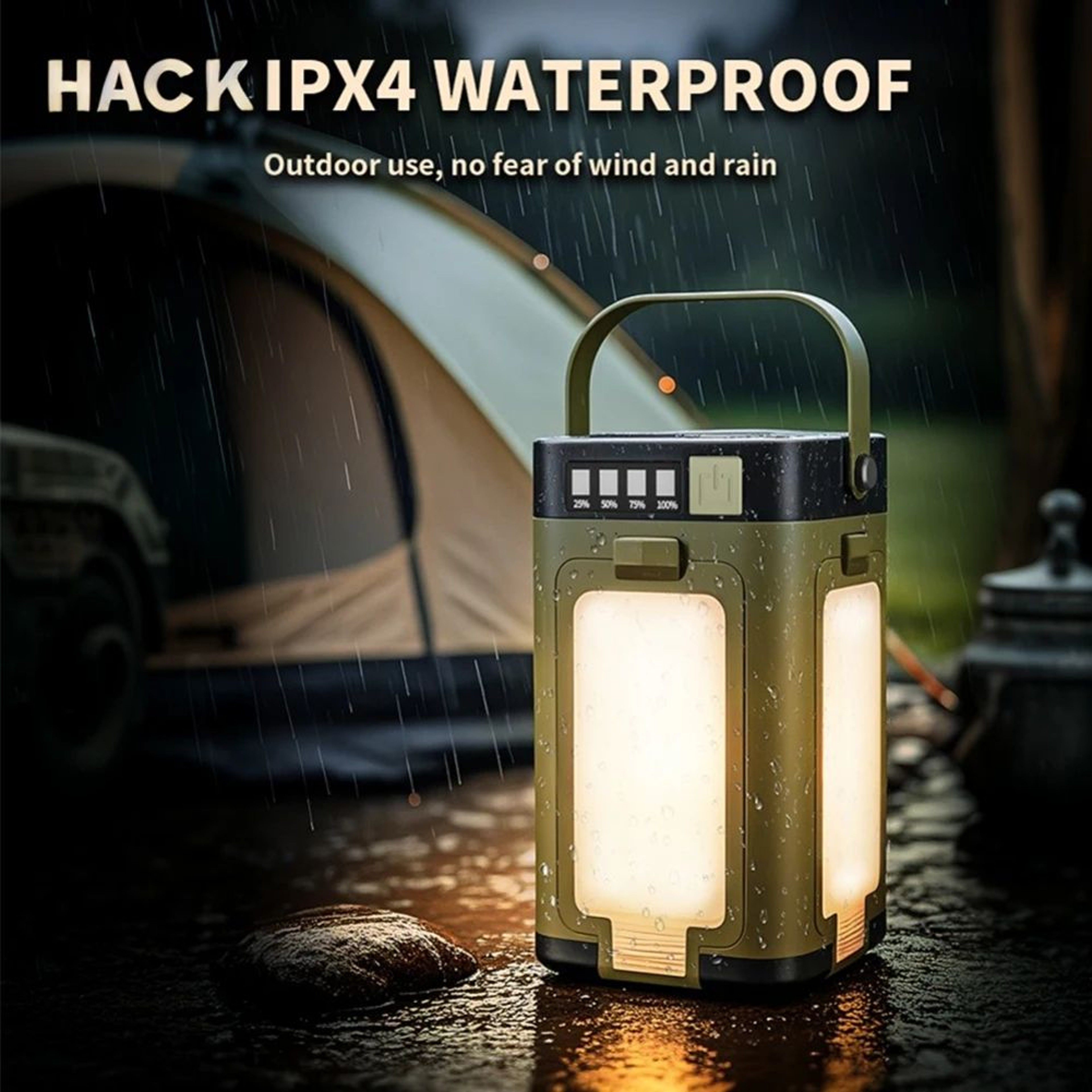 Foldable Rechargeable LED Camping Lantern With Power Bank 7