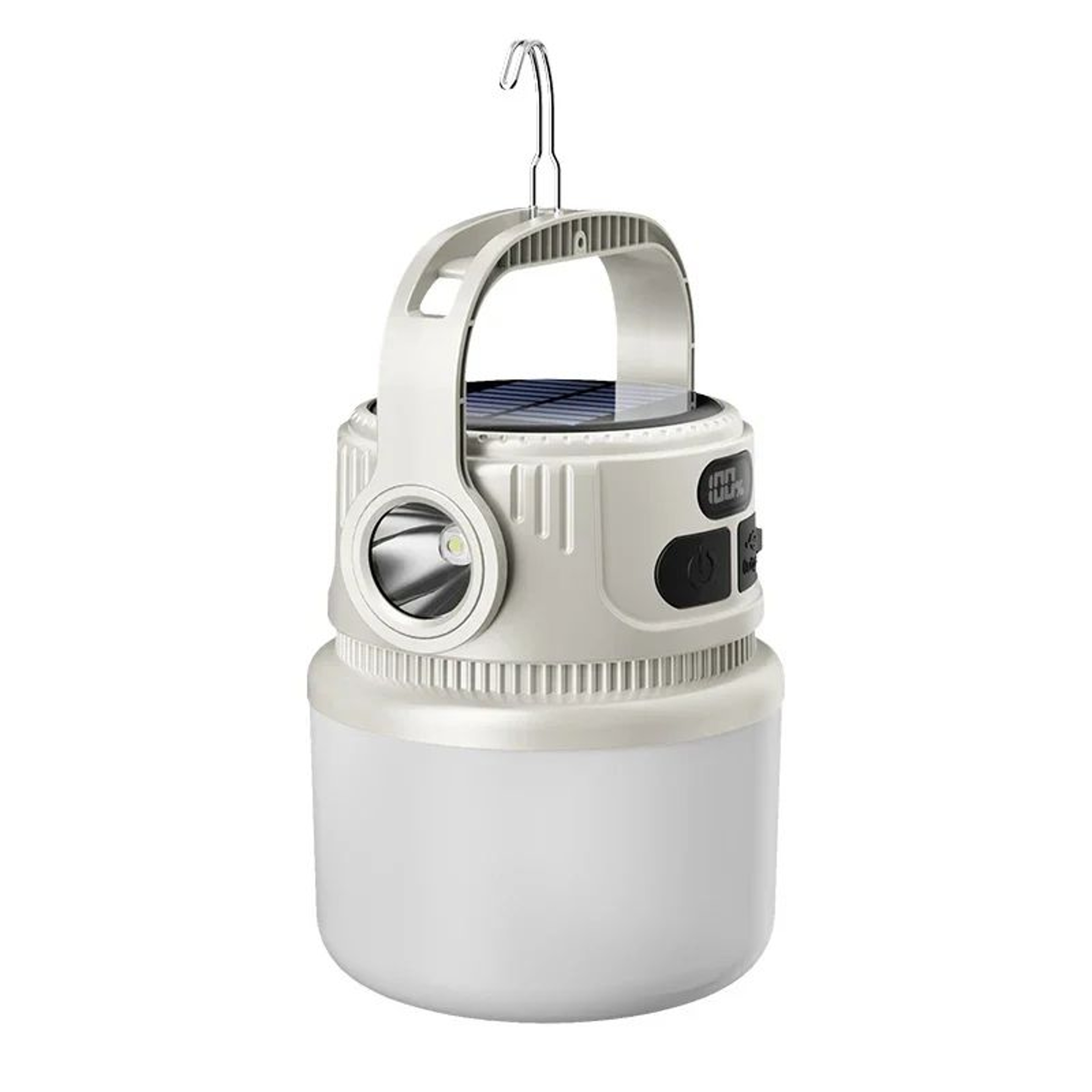 Portable Solar Rechargeable LED Camping Lantern And Flashlight 6