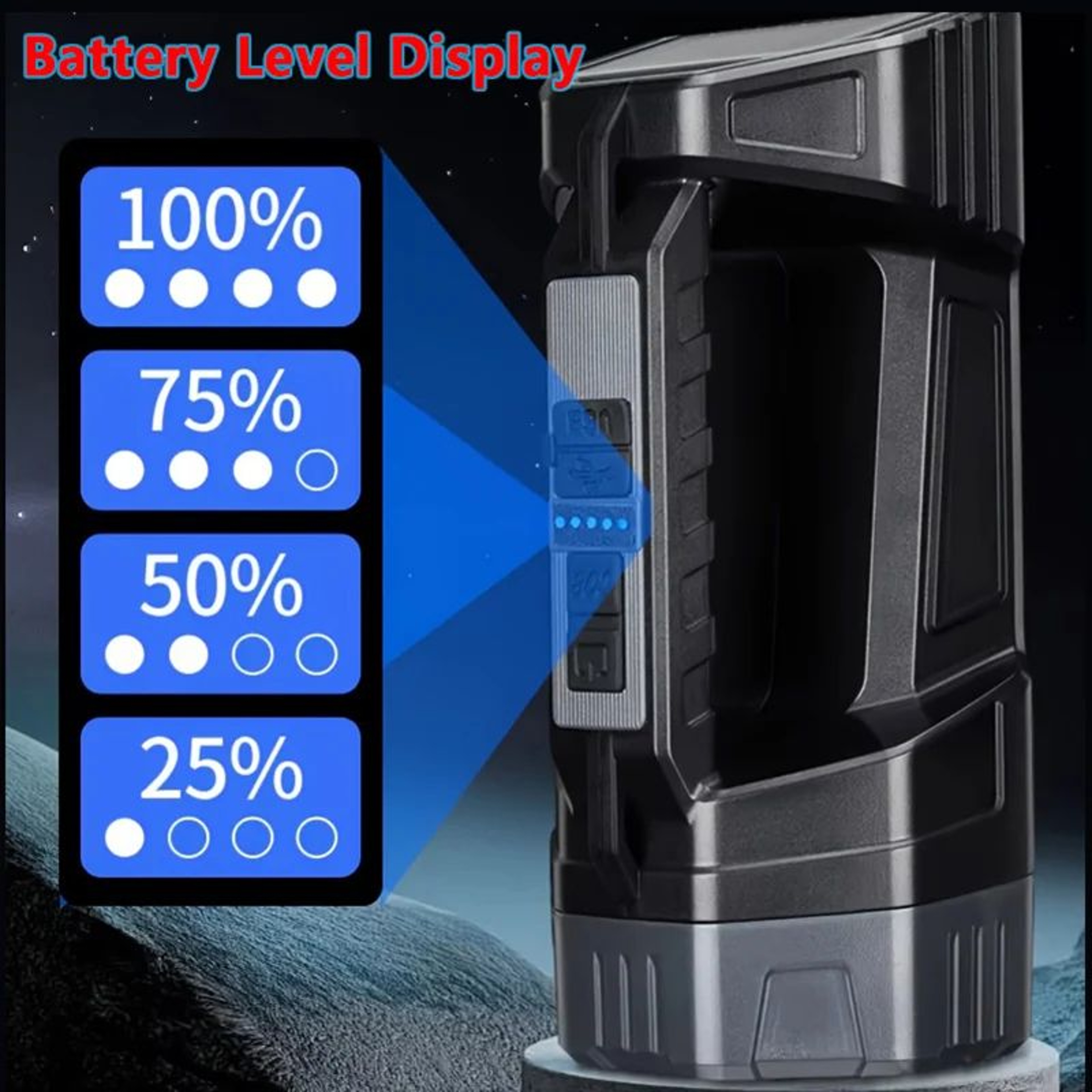 Portable Solar Rechargeable Super Bright LED Flashlight 5