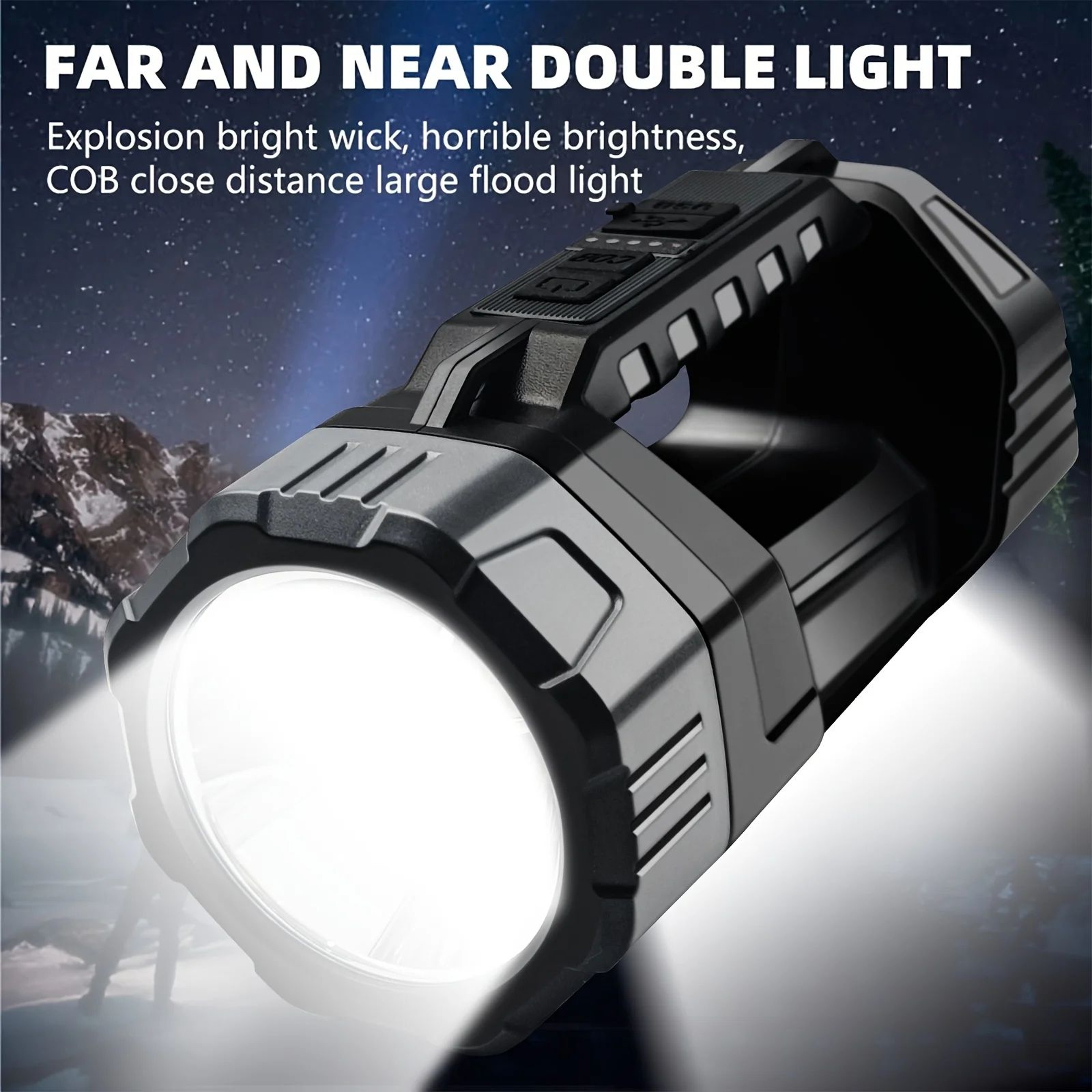 Portable Solar Rechargeable Super Bright LED Flashlight 9